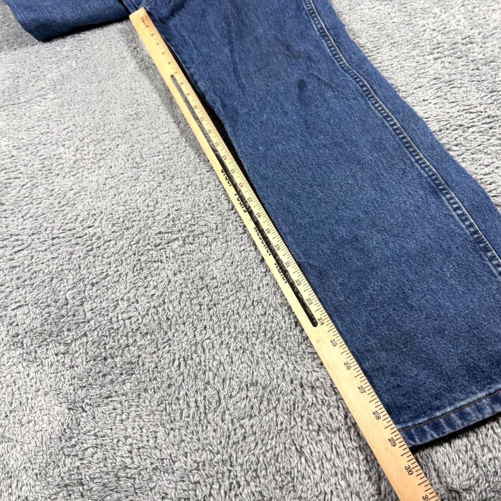 Wrangler Wrangler Jeans Mens 30x30 Blue Cowboy Cut Straight Leg Denim 1013MWZ Ships with Pockets Cowboy Cut 90s Mens Jeans W2023 Size US 30 / EU 46 - 8 Thumbnail