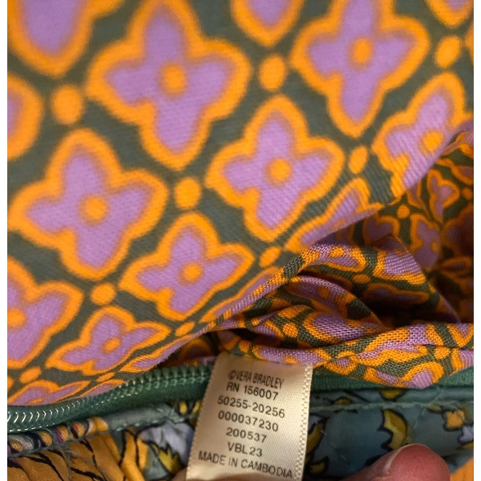 Vera Bradley NWT Vera Bradley Original Hipster Purse Gemstone Paisley $80 Size ONE SIZE - 10 Thumbnail