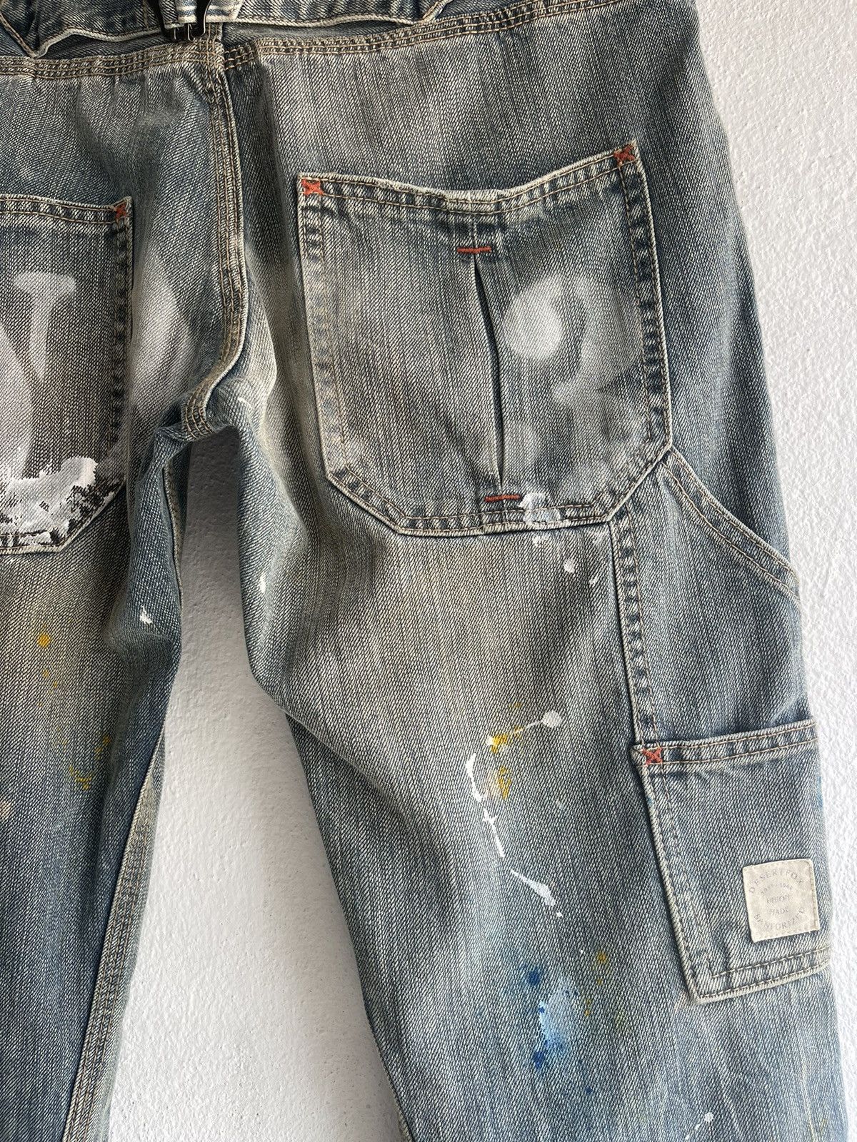 Japanese Brand × PPFM × Seditionaries Offer☄️PPFM carpenters paint splatter buckle back denim jeans Size US 32 / EU 48 - 14 Thumbnail