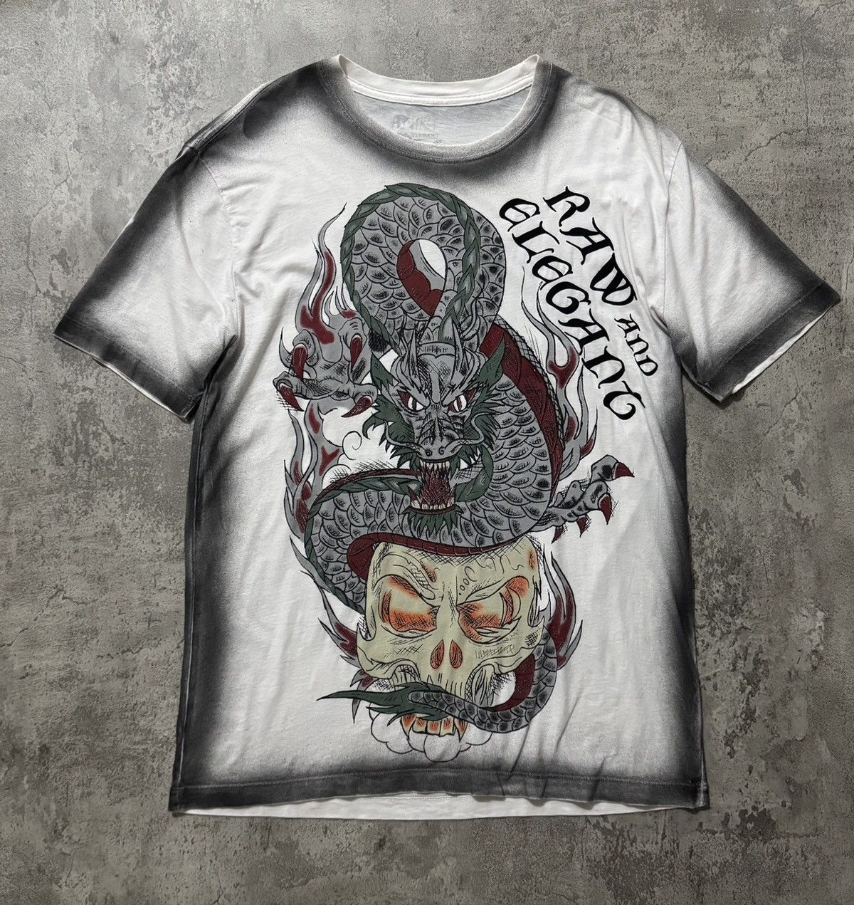 Hysteric Glamour 2000s Aniki Usa Sukajan Dragon Skull Tee Size US L / EU 52-54 / 3 - 1 Thumbnail