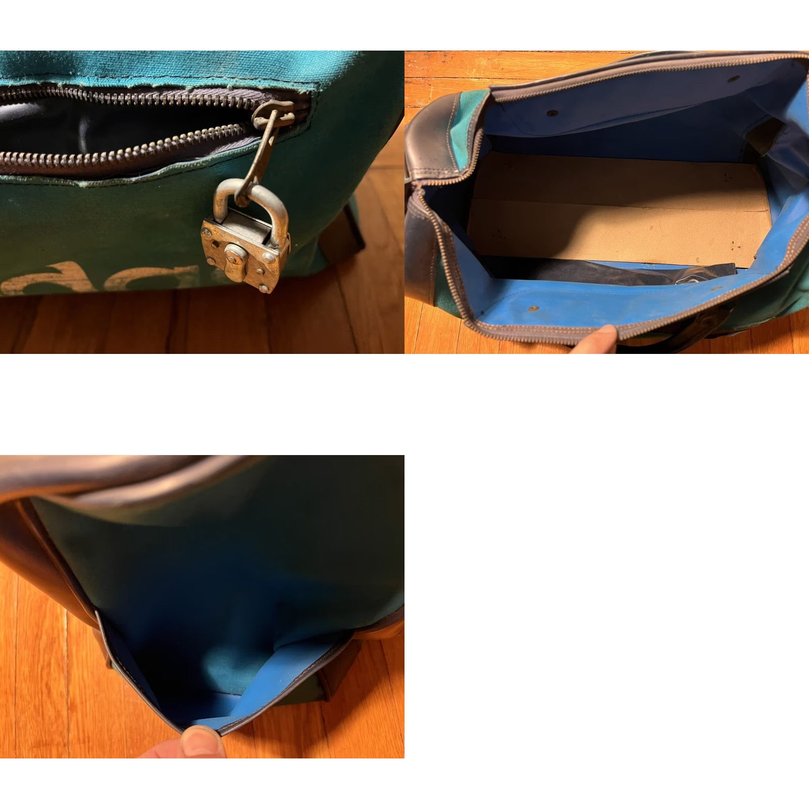 Adidas VINTAGE Adidas Gym Duffle Bag Blue Black 70s Satchel Canvas Sportswear/Beach Unisex Adult Duffle Bag Bag? Size ONE SIZE - 8 Thumbnail