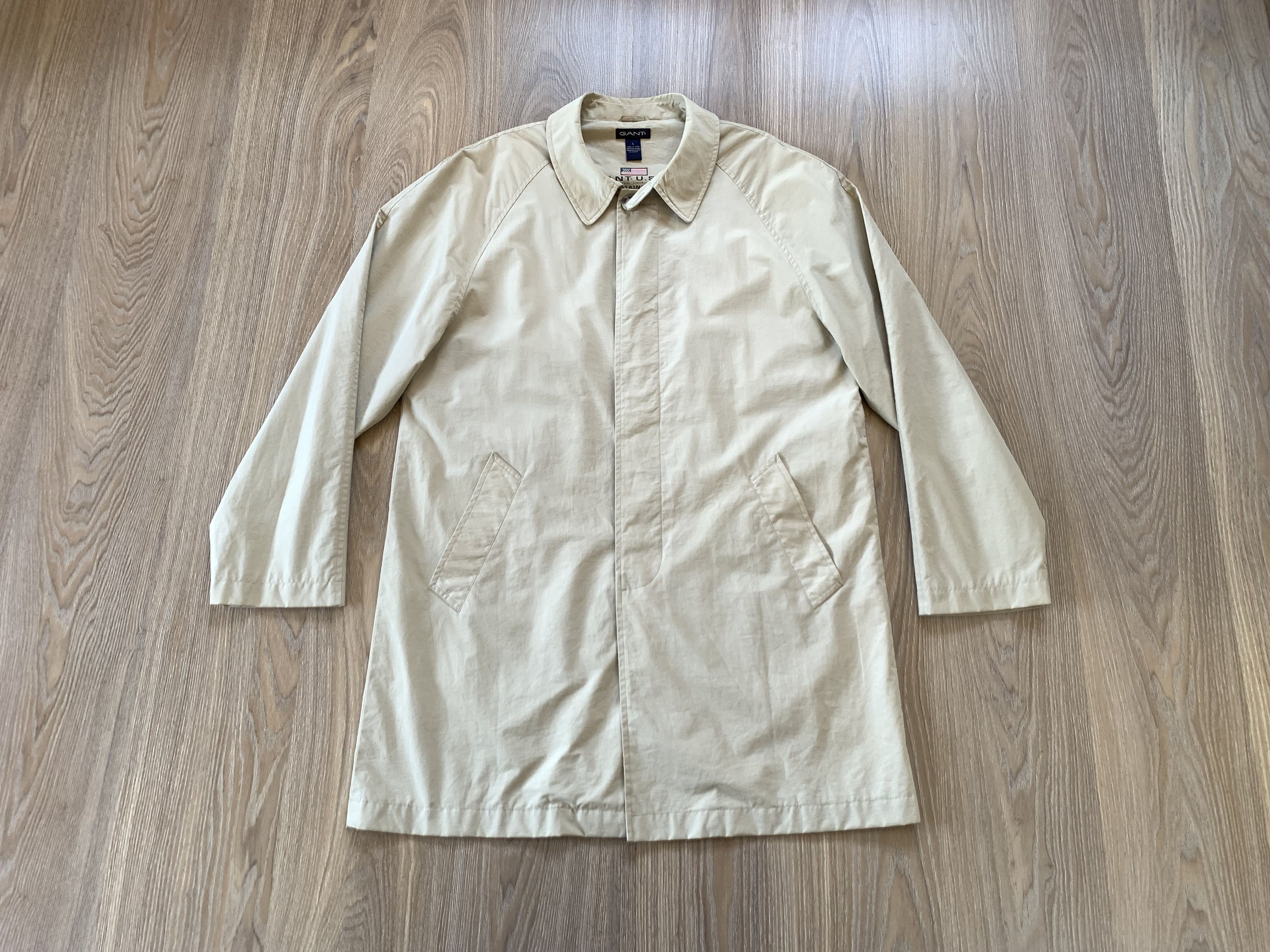 Gant Mens Vintage Gant USA The Raincoat Trench Overcoat Size US L / EU 52-54 / 3 - 7 Thumbnail