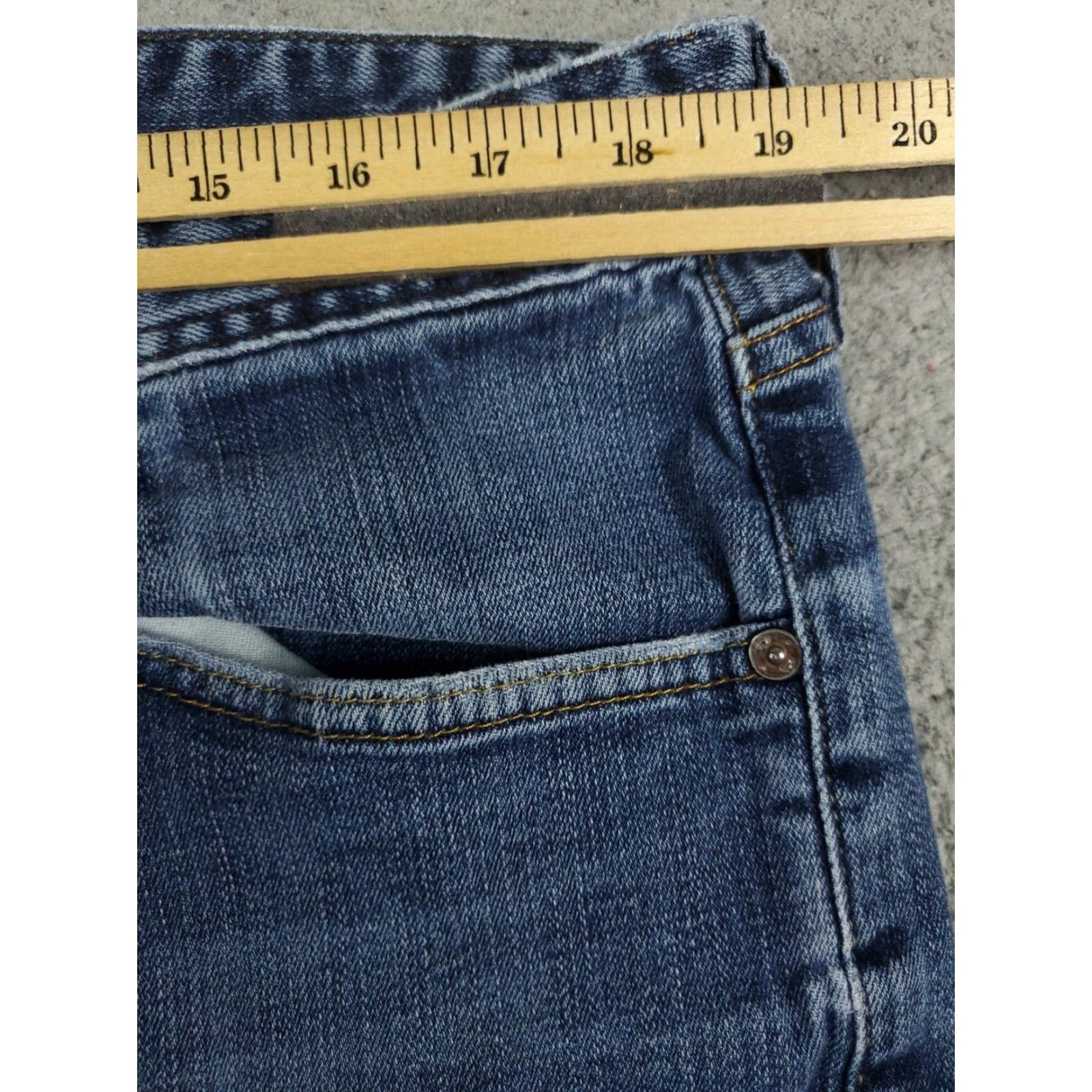 Denime AG Adriano Goldschmied Jeans Mens 38x28 Blue Straight Leg Denim Pants Size US 38 / EU 54 - 4 Thumbnail