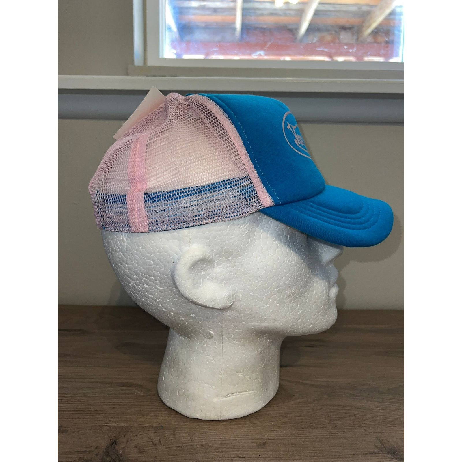 Vintage Y2K Von Sexy Blue Pink Trucker Hat Headwear Designer 2000s Size ONE SIZE - 6 Thumbnail