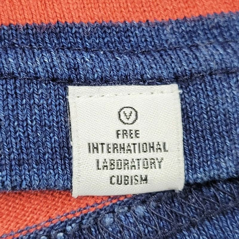 Visvim VISVIM SS BIG BORDER TEE T SHIRT indigo red stripe Size US L / EU 52-54 / 3 - 6 Thumbnail