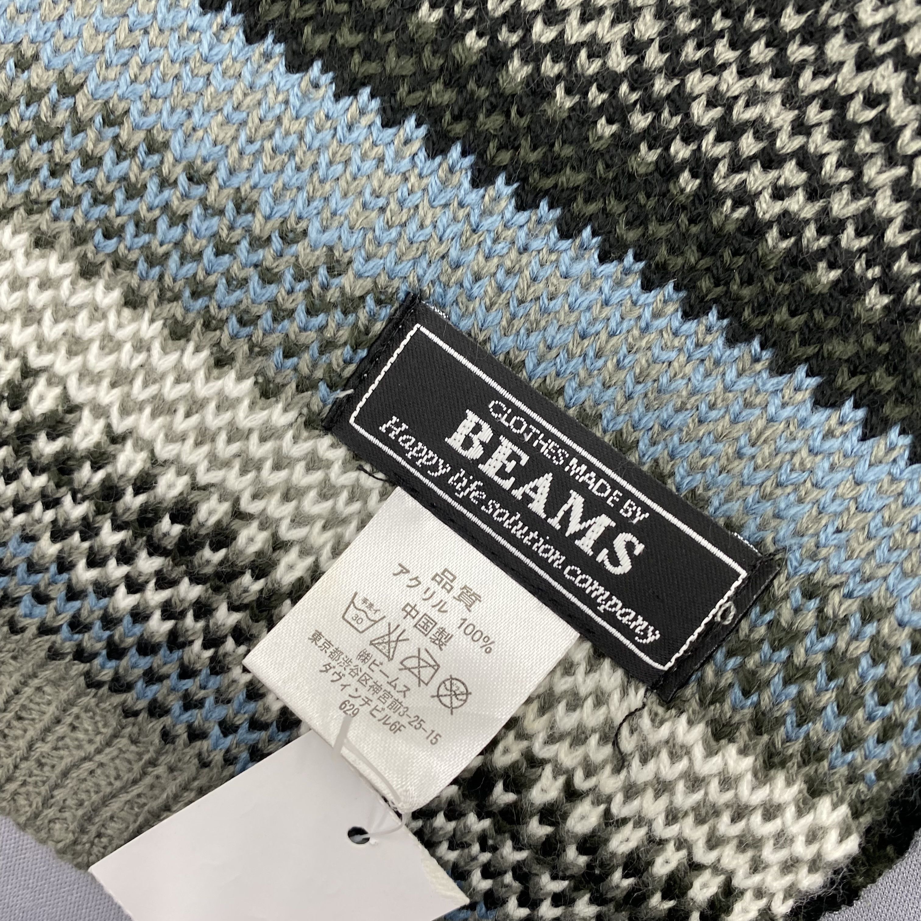 Japanese Brand Vintage Beams Scarf Muffler Wool Cashmere Scarves Size ONE SIZE - 4 Thumbnail