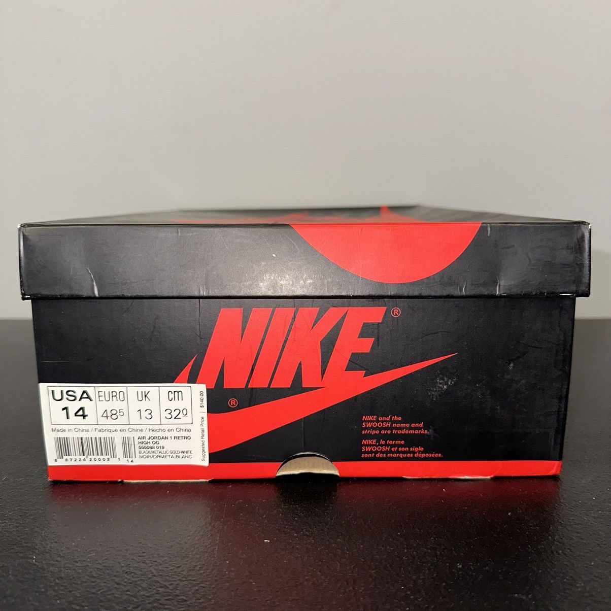 Jordan Brand Size 14 - Nike Jordan 1 Retro High OG Black Gold PL Size US 14 / EU 47 - 7 Thumbnail