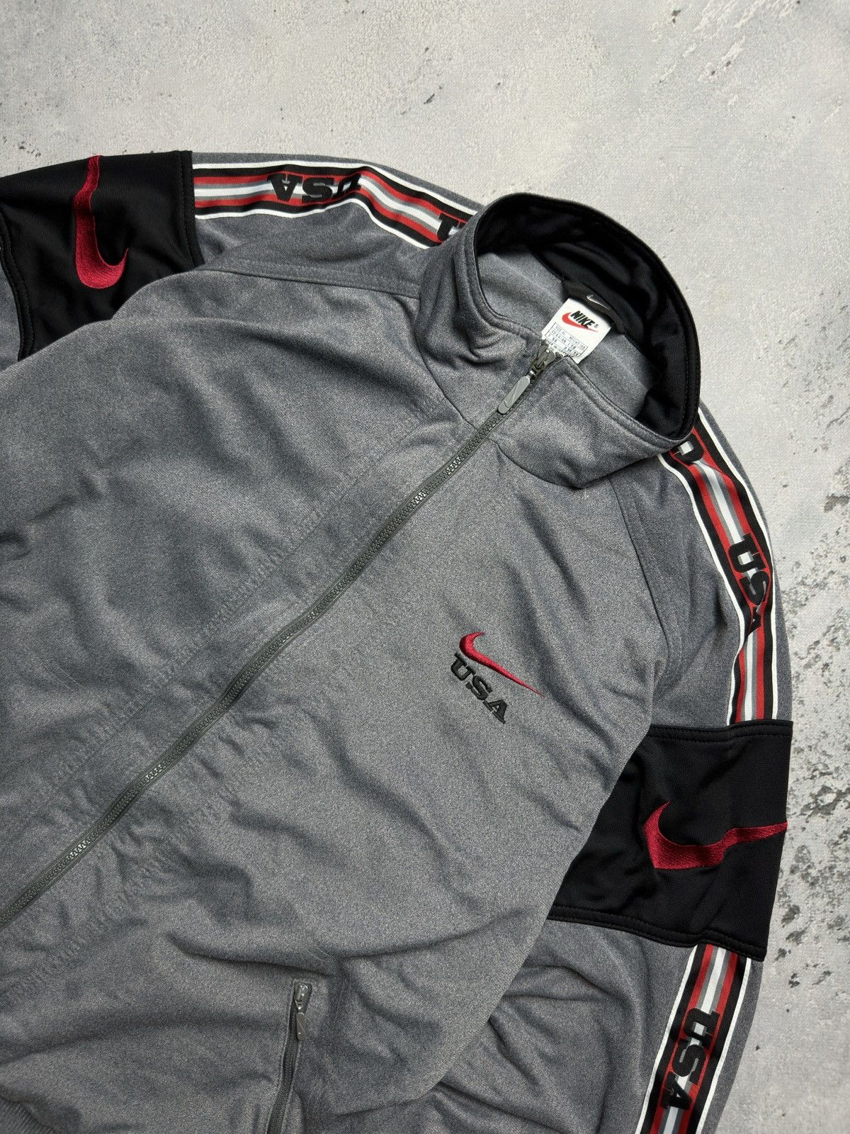 Nike 🇺🇸 Nike Vintage Zipper Jacket central swoosh logo y2k 90s Size US XL / EU 56 / 4 - 8 Thumbnail