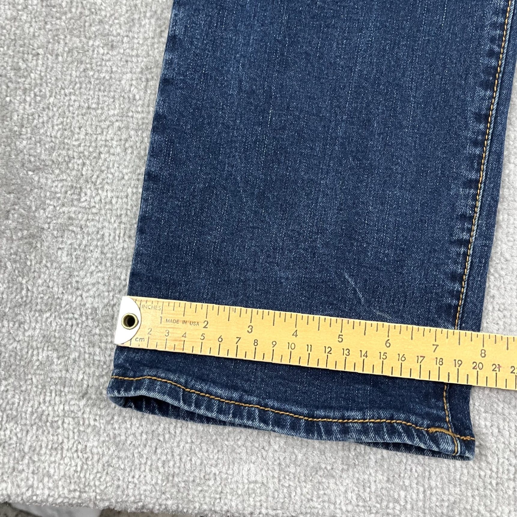 True Religion TRUE RELIGION Ricky Jeans Mens 38 x 31 Blue Relaxed Straight Stretch Flap Pocket Denim 5-Pocket Design Mens Jeans Ricky 90s Grunge Hip Hop - blue Size US 38 / EU 54 - 7 Thumbnail