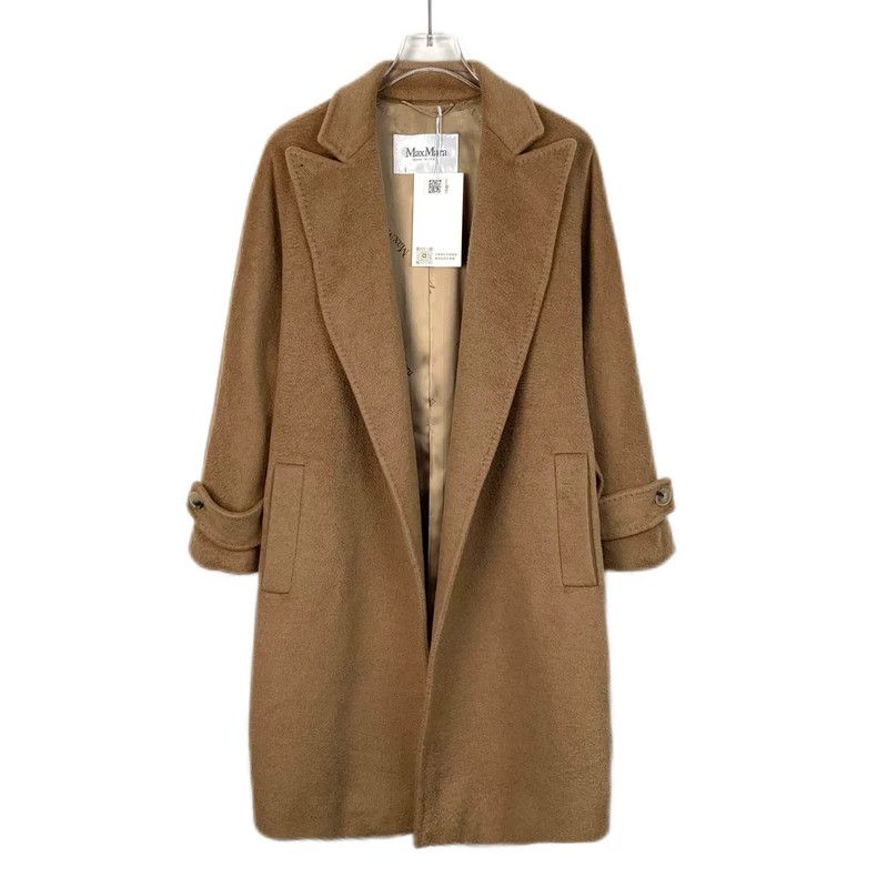 Max Mara Max Mara Brown Camel Belted Wool Coat Size XS / US 0-2 / IT 36-38 - 1 Thumbnail