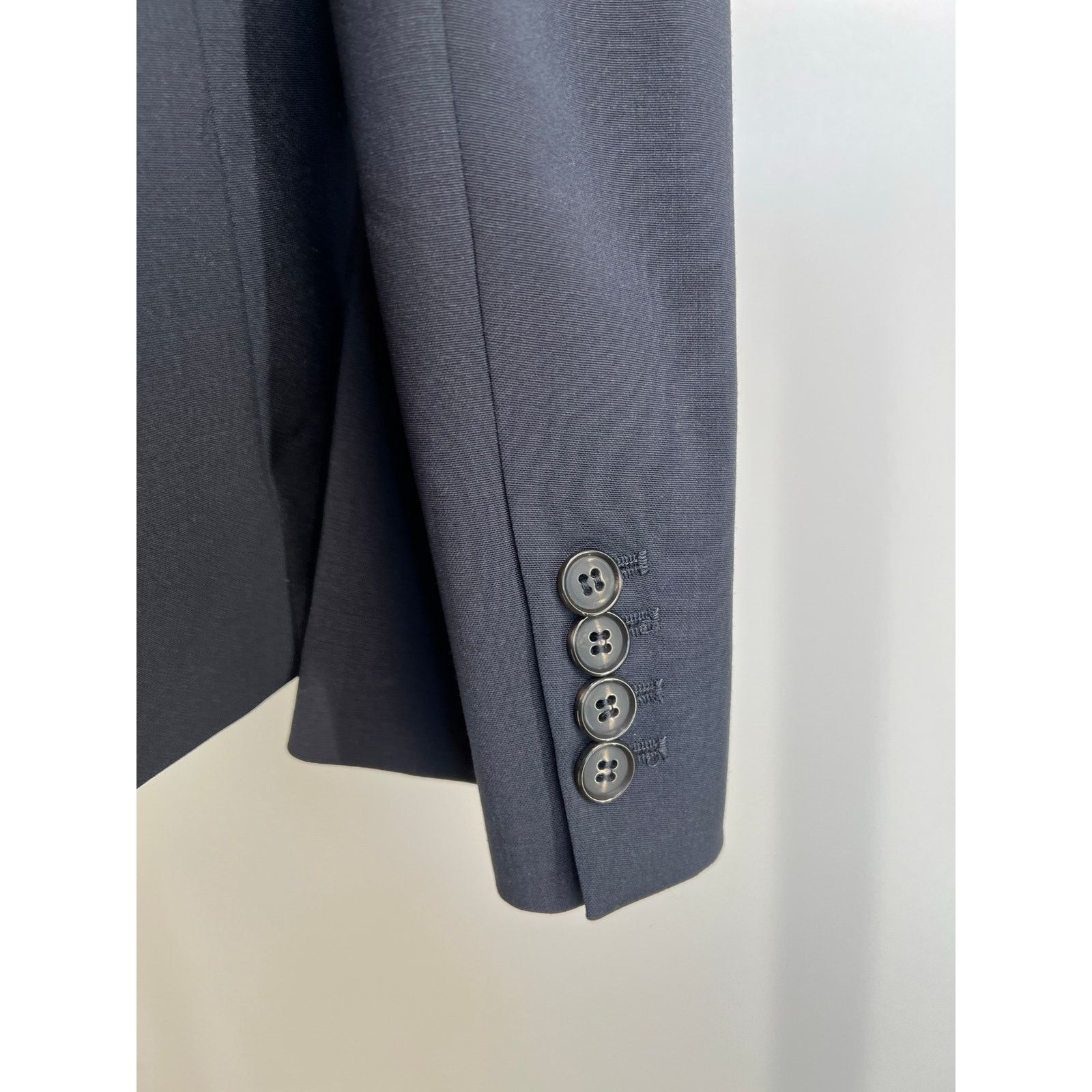 LOW CLASSIC Low Classic Curved Neck Blazer Navy Blue Size S / US 4 / IT 40 - 9 Thumbnail