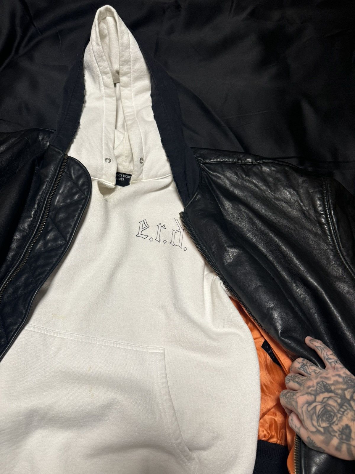 Balenciaga Balenciaga FW23 Leather Bomber Jacket Size US XL / EU 56 / 4 - 2 Thumbnail
