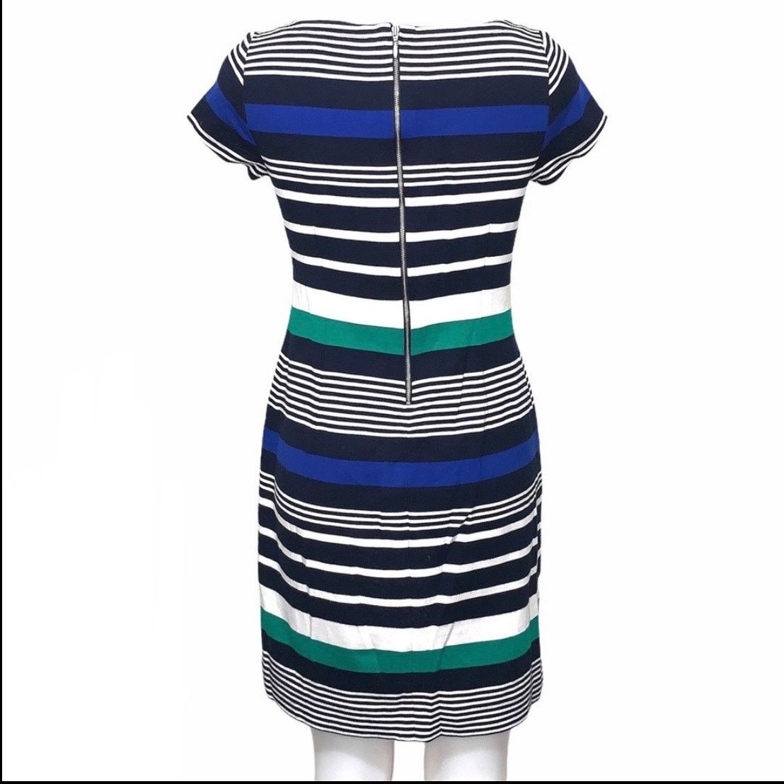 Banana Republic Banana Republic Multi Stripe Ponte Knit Sheath Dress 4 Size S / US 4 / IT 40 - 6 Thumbnail