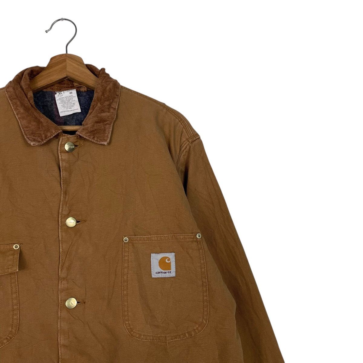 Carhartt Vintage 80s Carhatt Detroit Duck Canvas Workwear Jacket Size US L / EU 52-54 / 3 - 5 Thumbnail