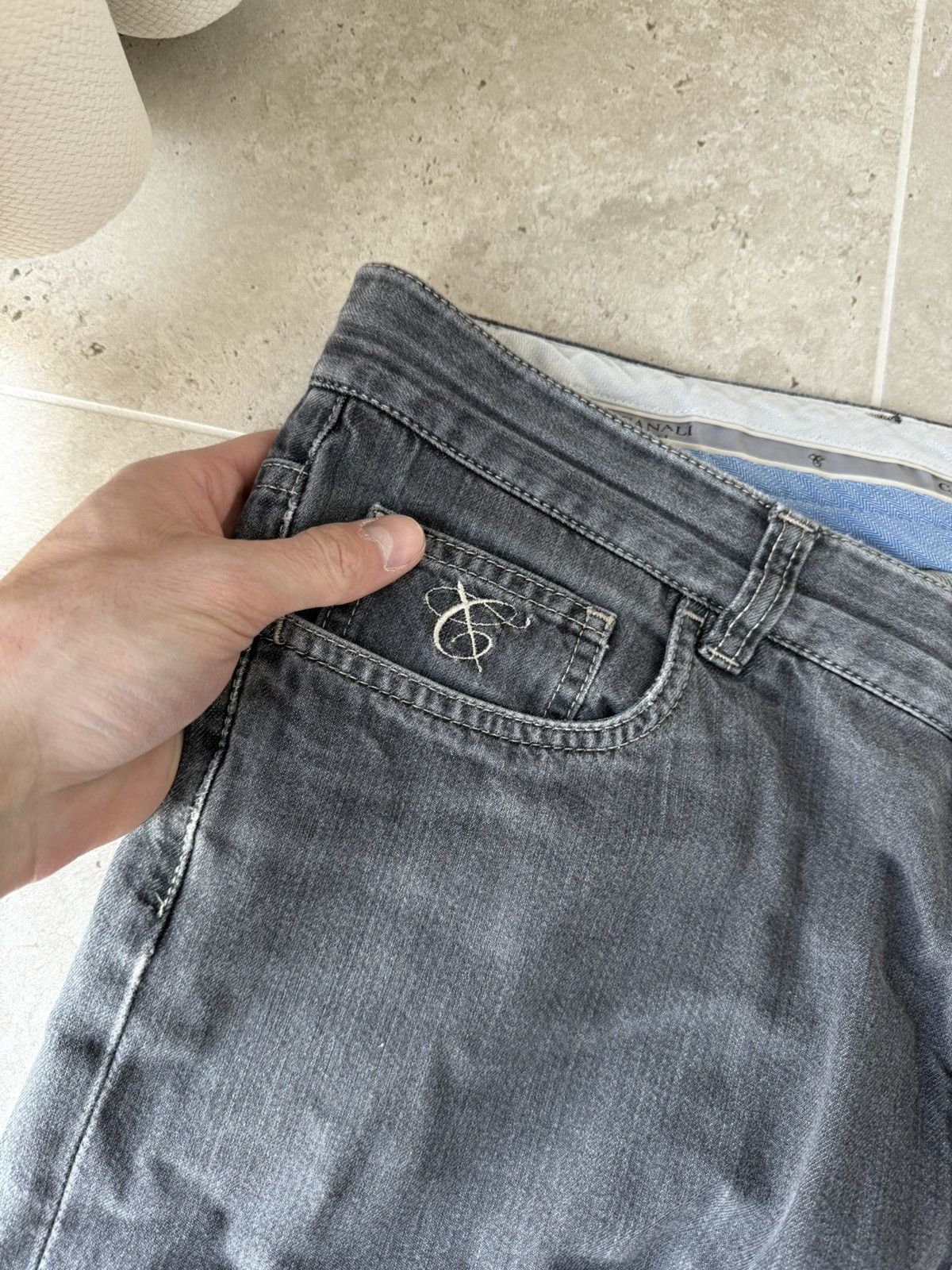Canali Canali casual pants denim jeans Size US 34 / EU 50 - 3 Thumbnail