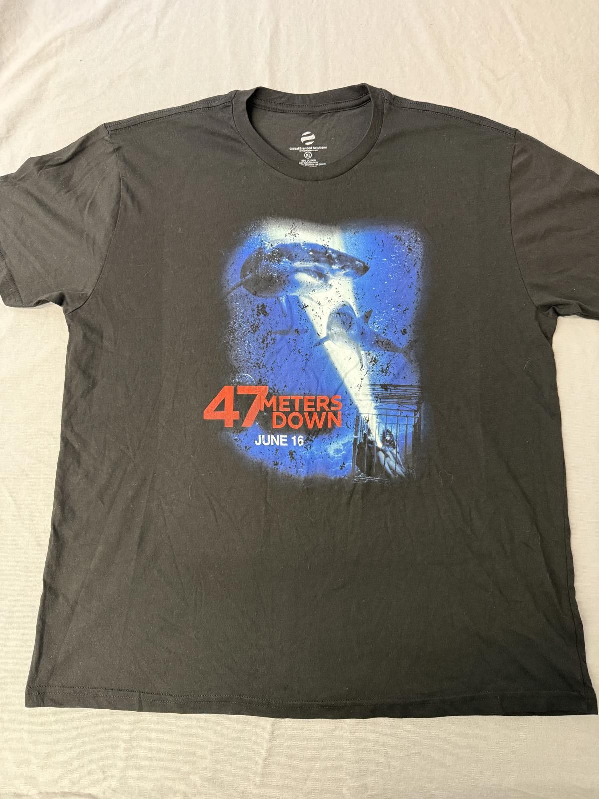 Designer 47 Meters Down Movie T-shirt June 16, 2017 Release Tee XL Size US XL / EU 56 / 4 - 1 Thumbnail