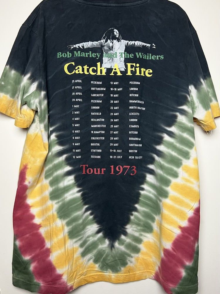Vintage Vintage Tie Dye and the Wailers 1973 Tour Graphic T-Shirt Size US XXL / EU 58 / 5 - 6 Thumbnail
