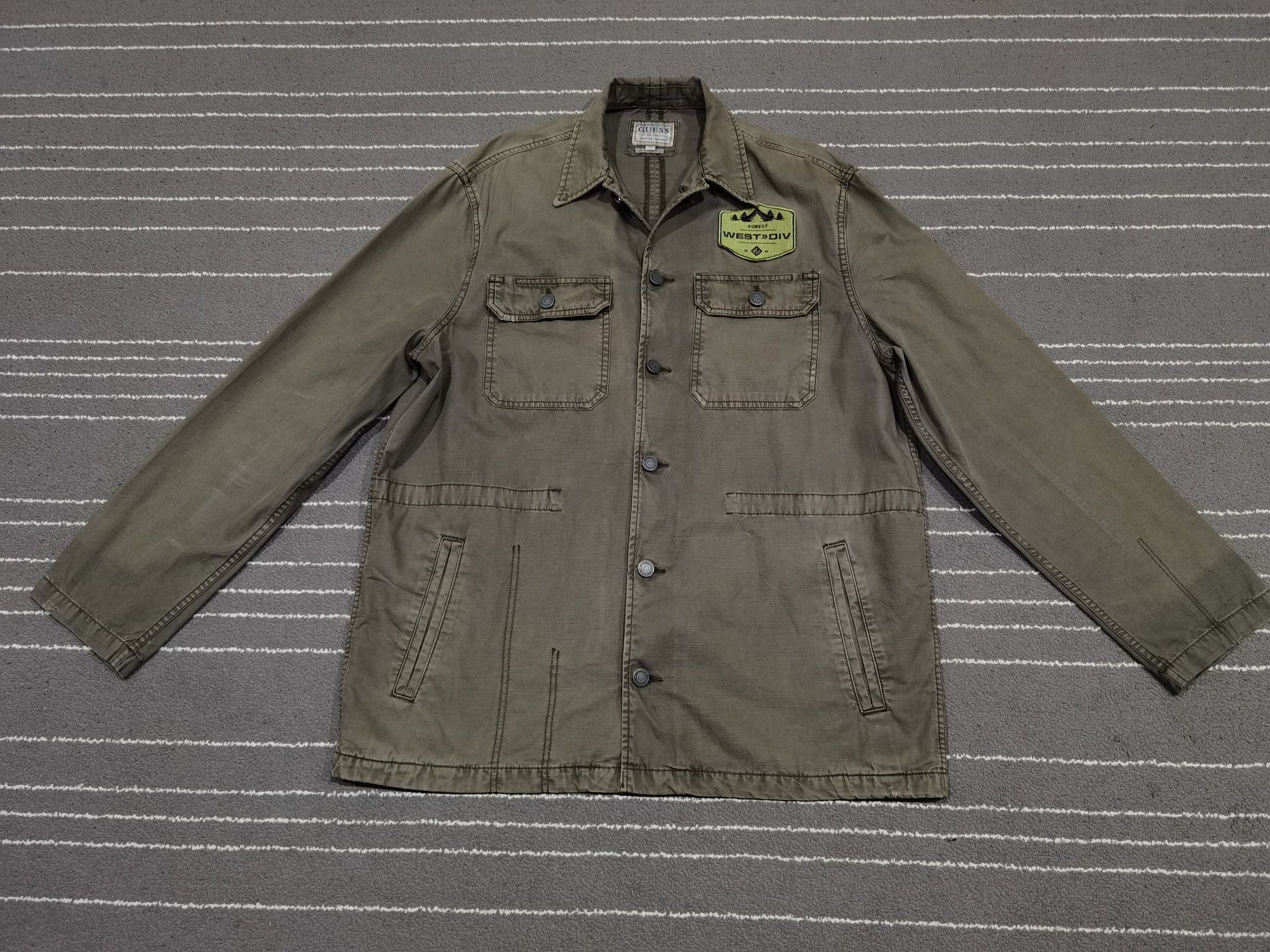 Guess GUESS army Green jacket L 8136 Size US L / EU 52-54 / 3 - 3 Thumbnail