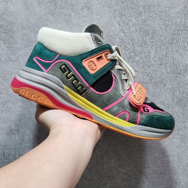Gucci Gucci Ultrapace Suede Sneakers for Men - Size US 6.5 / EU 39-40 - 3 Thumbnail