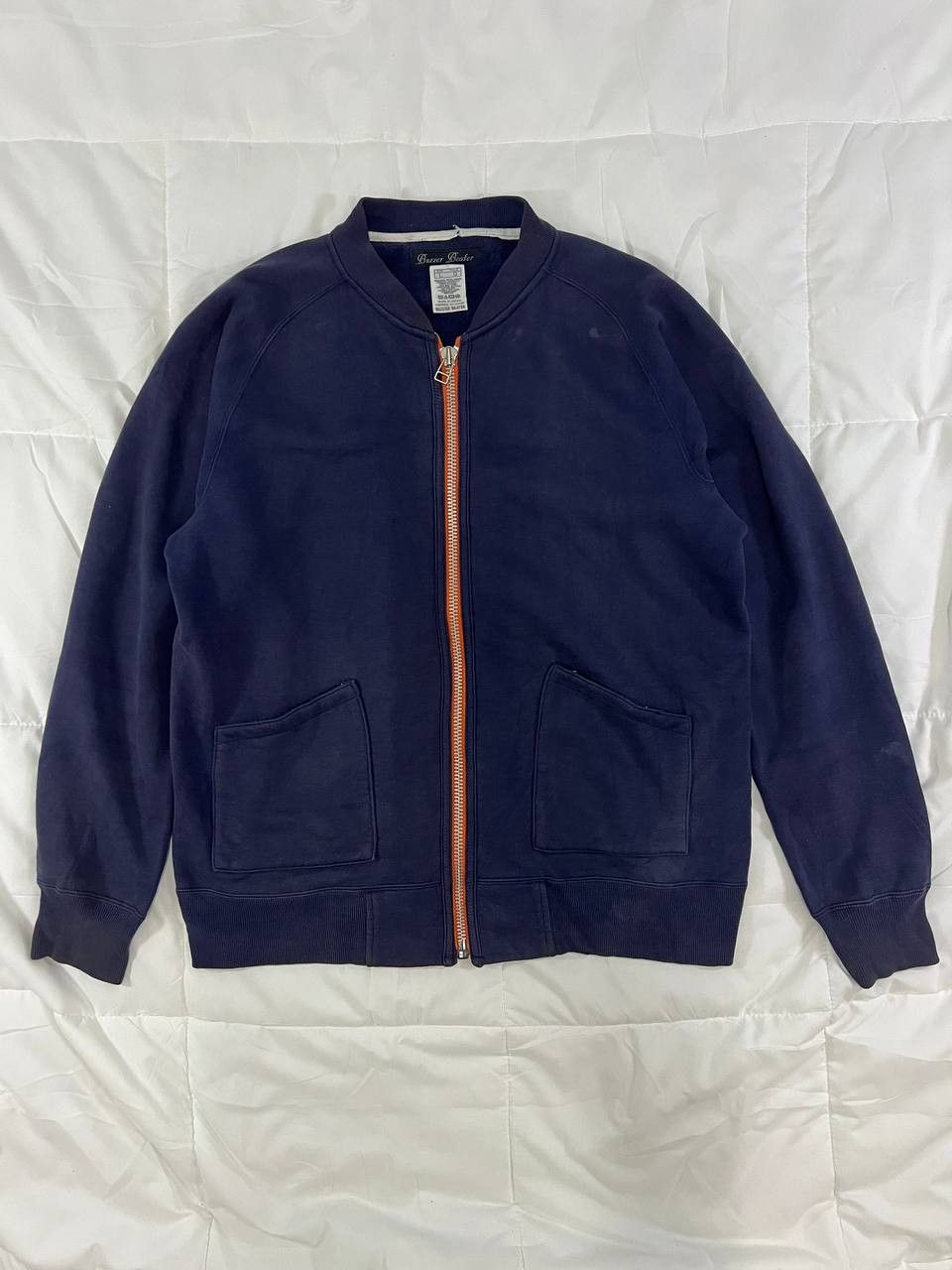Japanese Brand × Vintage Vintage Rare 90s Buzzer Beater Zip Up Sweatshirt Size US L / EU 52-54 / 3 - 1 Thumbnail