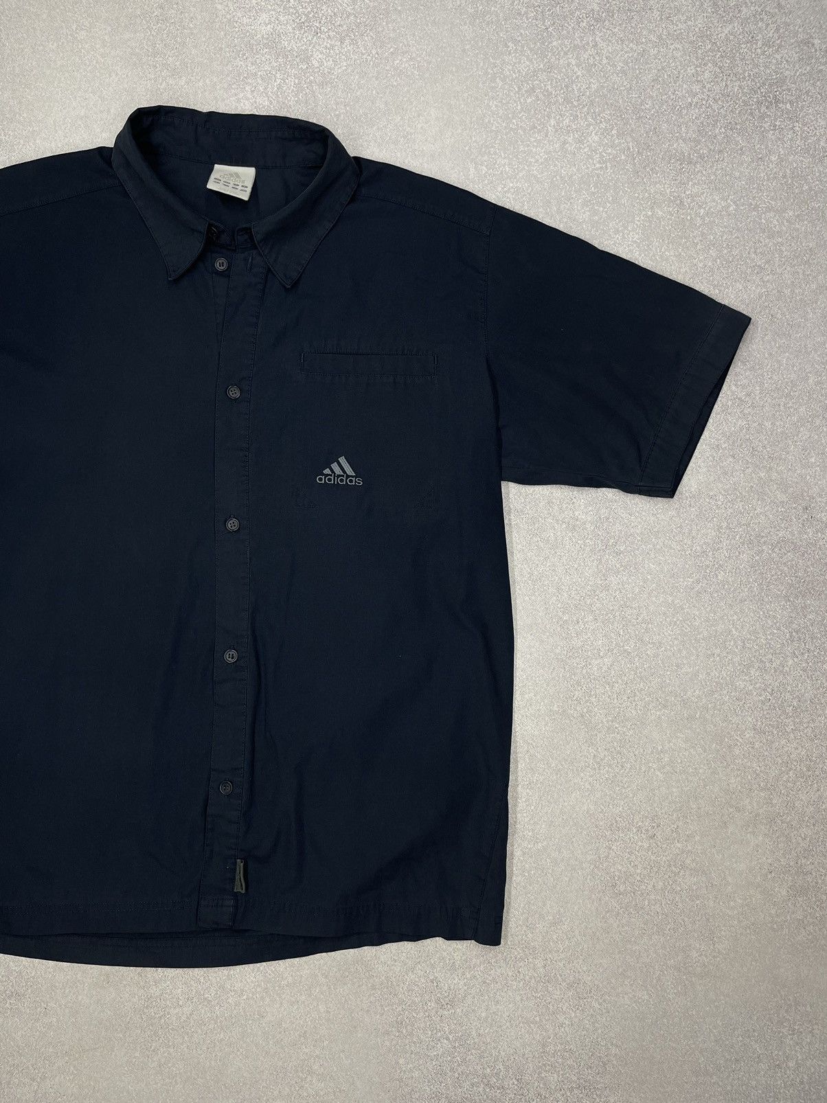 Adidas Vintage Adidas Shirt Navy 2002 Y2K Y3 Yeezy Size US L / EU 52-54 / 3 - 3 Thumbnail
