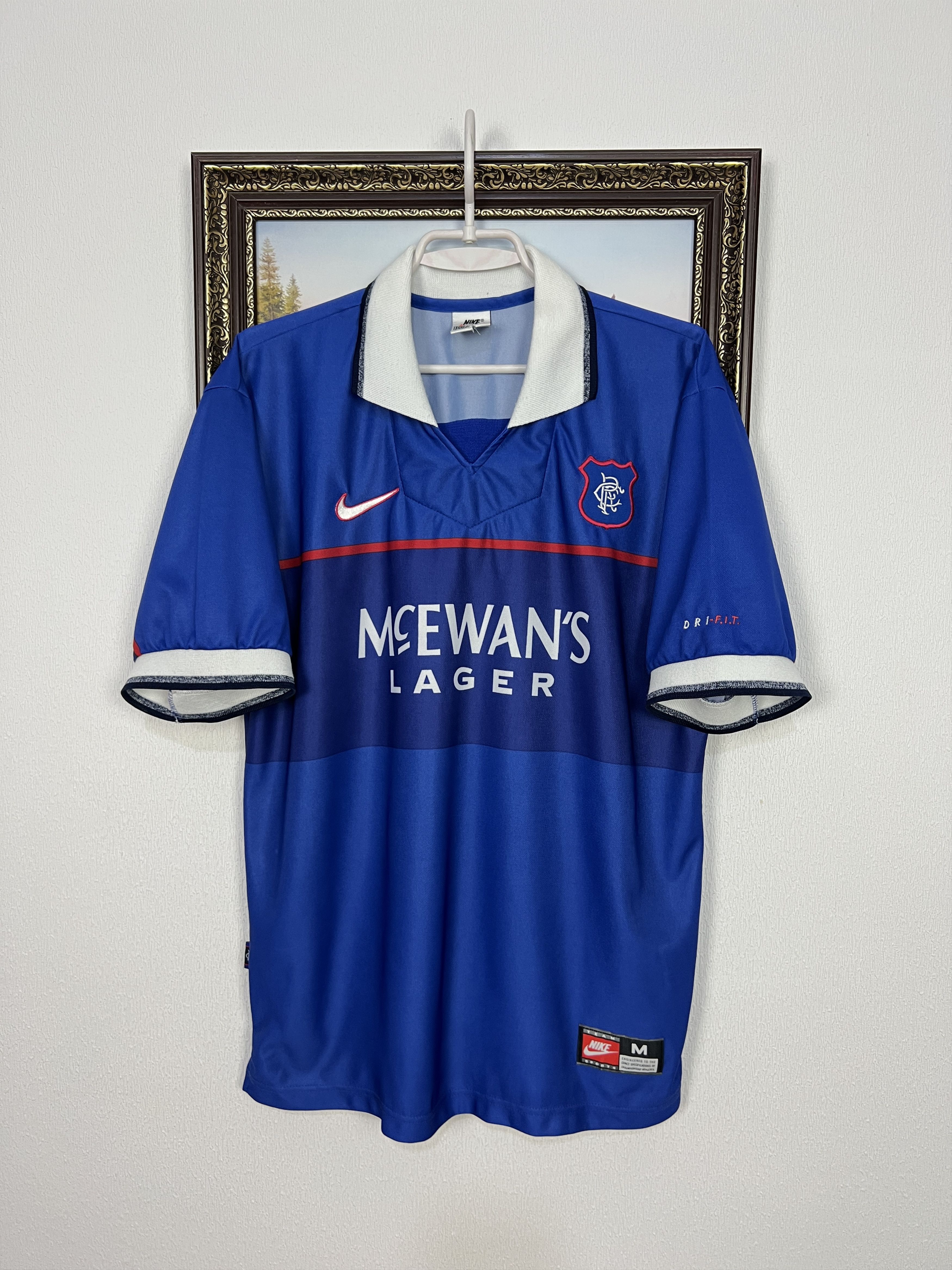 Nike Rangers Home football shirt 1997 Soccer Nike Jersey Size US M / EU 48-50 / 2 - 1 Thumbnail