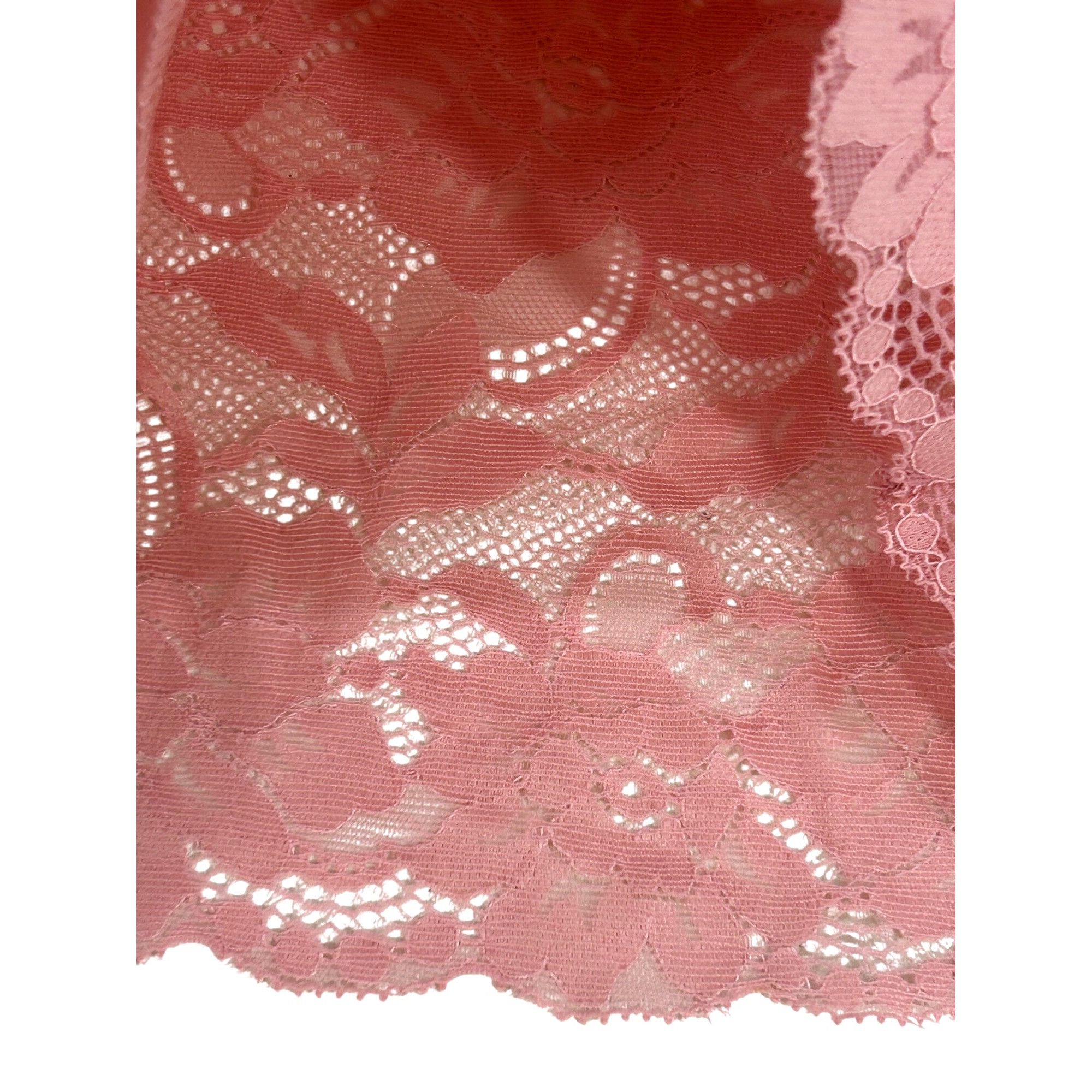 Other Mock Neck Pink Floral Lace Top S Juniors Long Sleeve Dressy Size S / US 4 / IT 40 - 7 Thumbnail