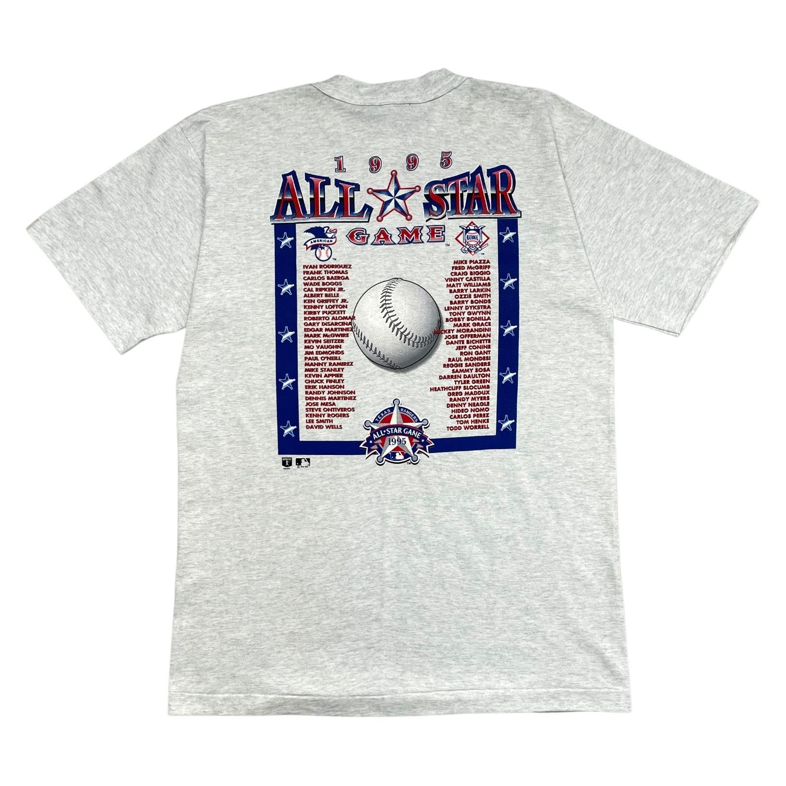 MLB VTG DS 90s ALL STAR GAME 1995 TEXAS SALEM CARICATURE T-SHIRT Size US L / EU 52-54 / 3 - 2 Thumbnail