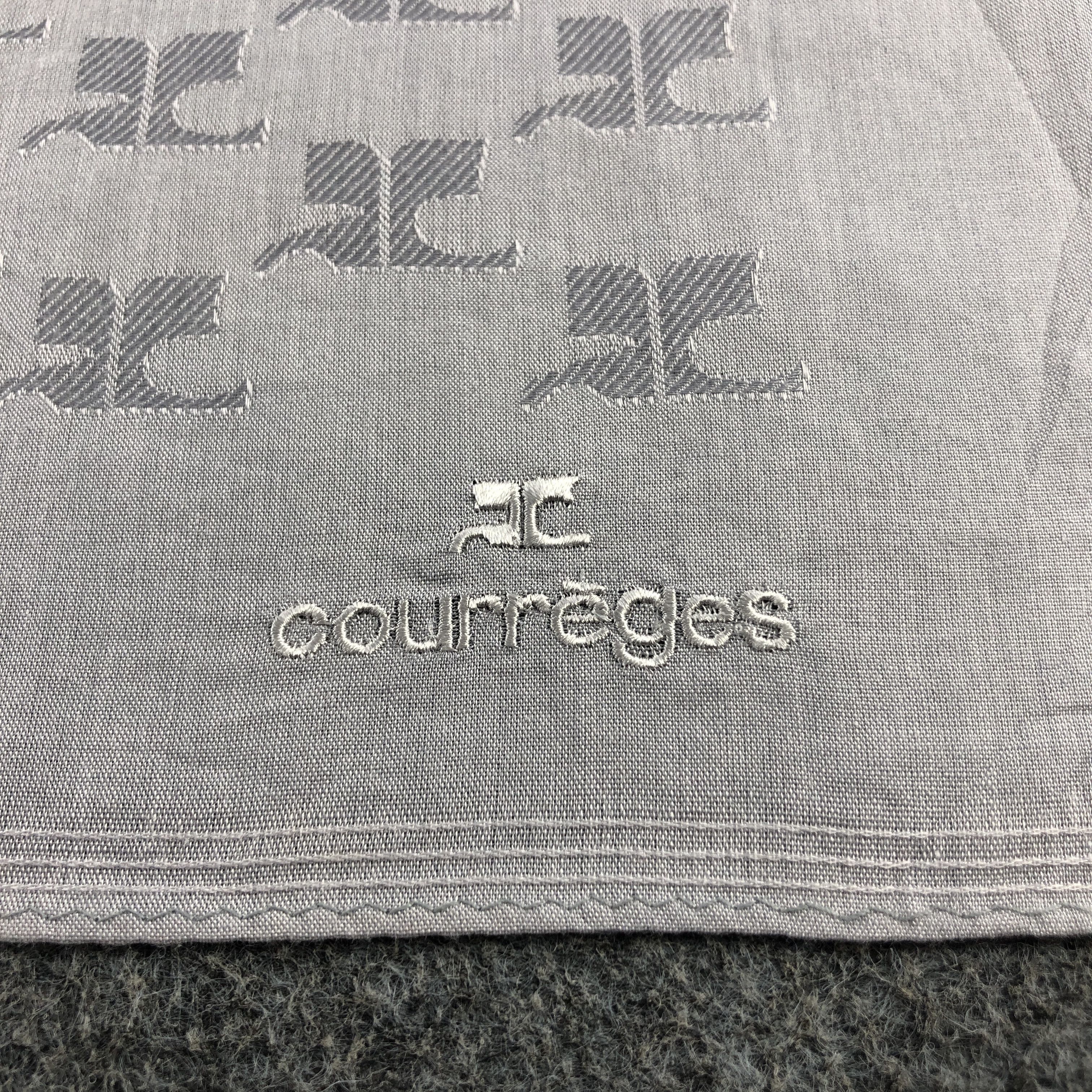 Courreges Courreges Monogram Handkerchief Neckerchief Bandana H2770 Size ONE SIZE - 4 Thumbnail