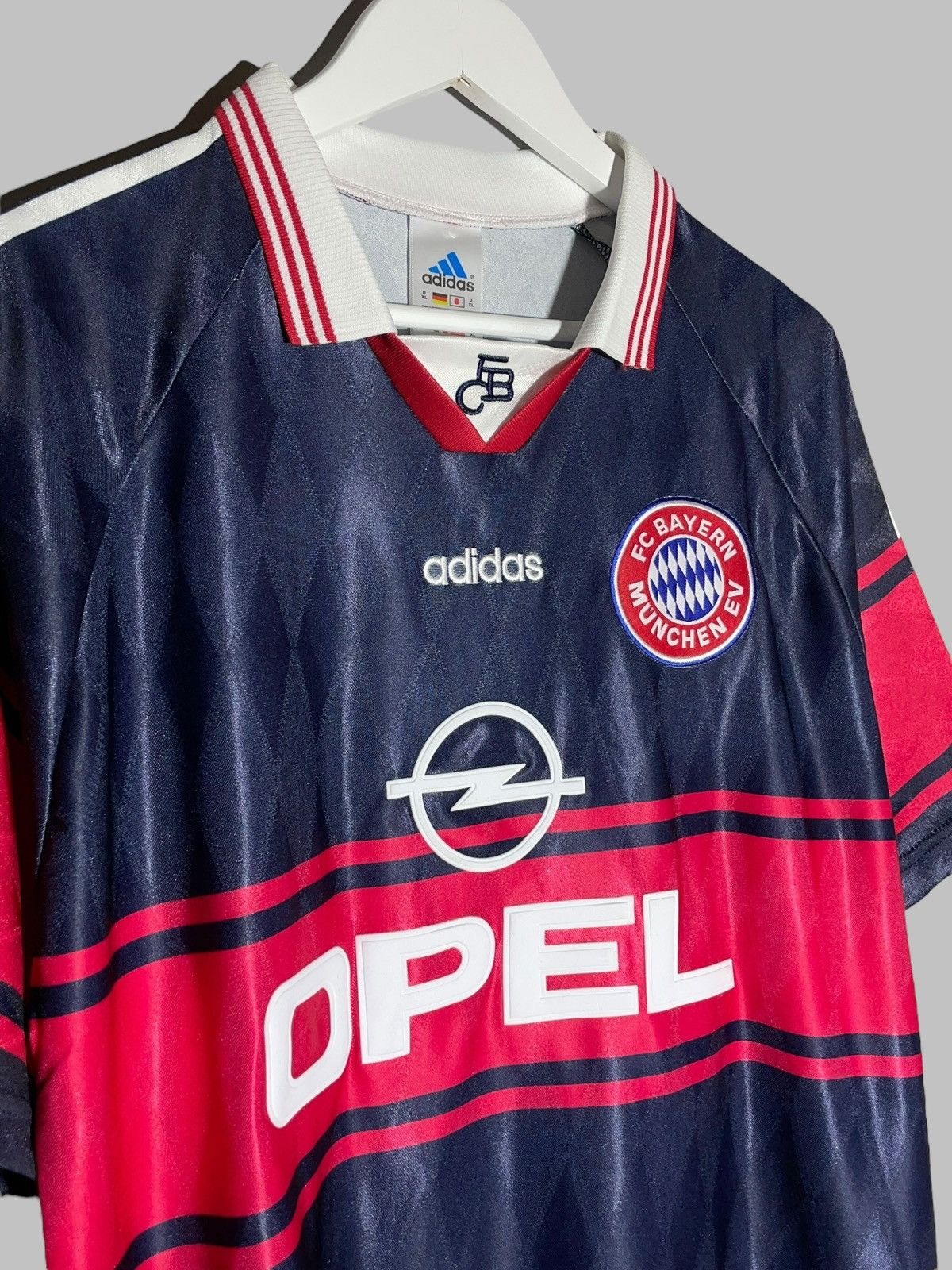 Adidas × Vintage Bayern Munchen Adidas 1997/99 Home VIN Football Shirt Size US XL / EU 56 / 4 - 3 Thumbnail
