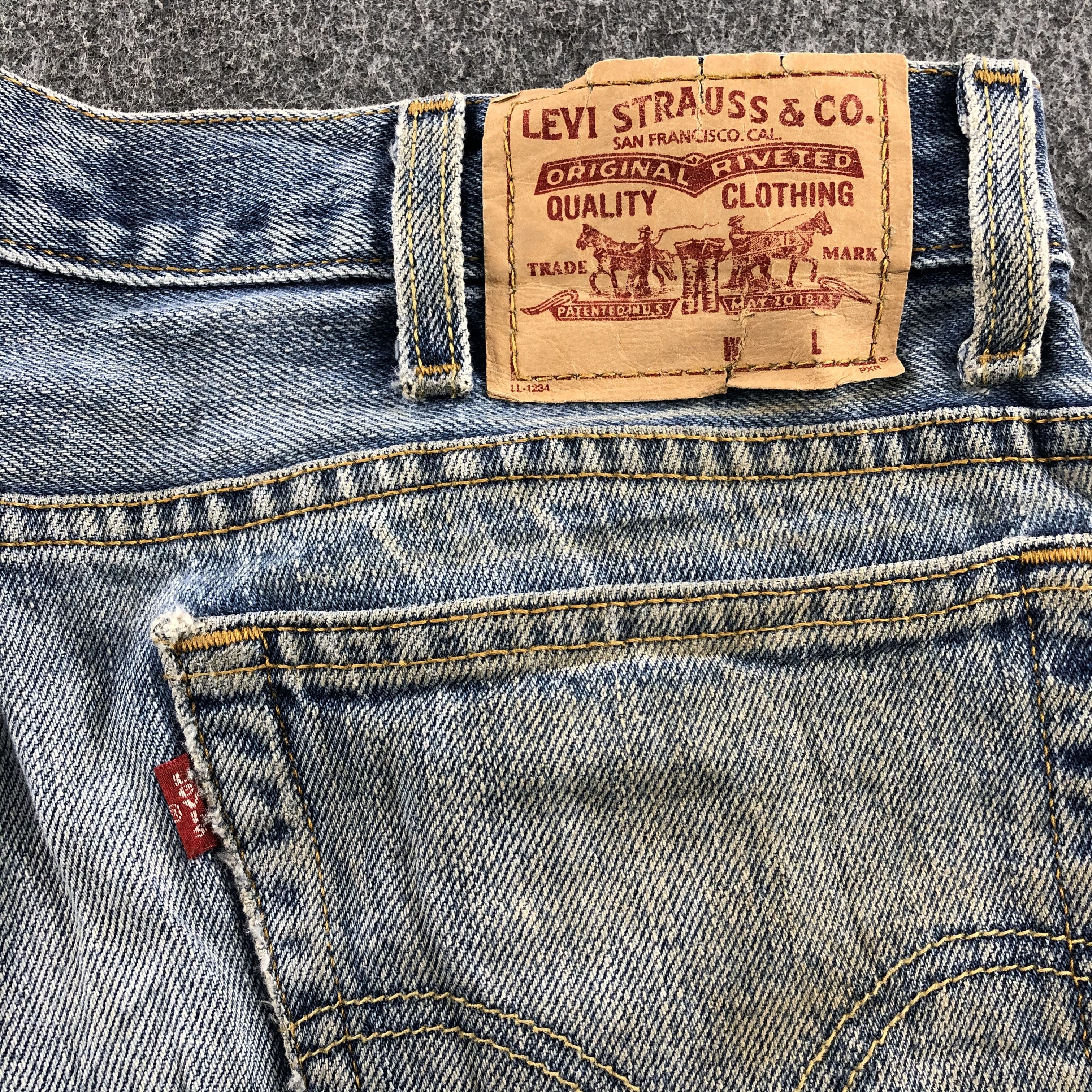 Levi's Dirty Light Wash Vintage Levis 516 Jeans-J1126 Size US 36 / EU 52 - 5 Thumbnail