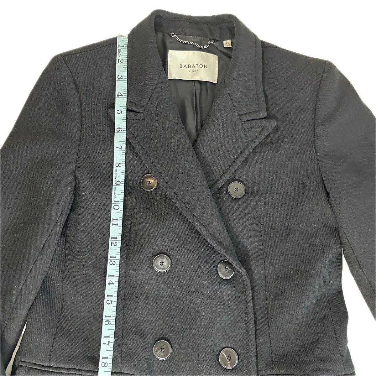 Aritzia Aritzia Babaton Black Wool Double Breasted Slouchy Coat XS Size XS / US 0-2 / IT 36-38 - 11 Thumbnail