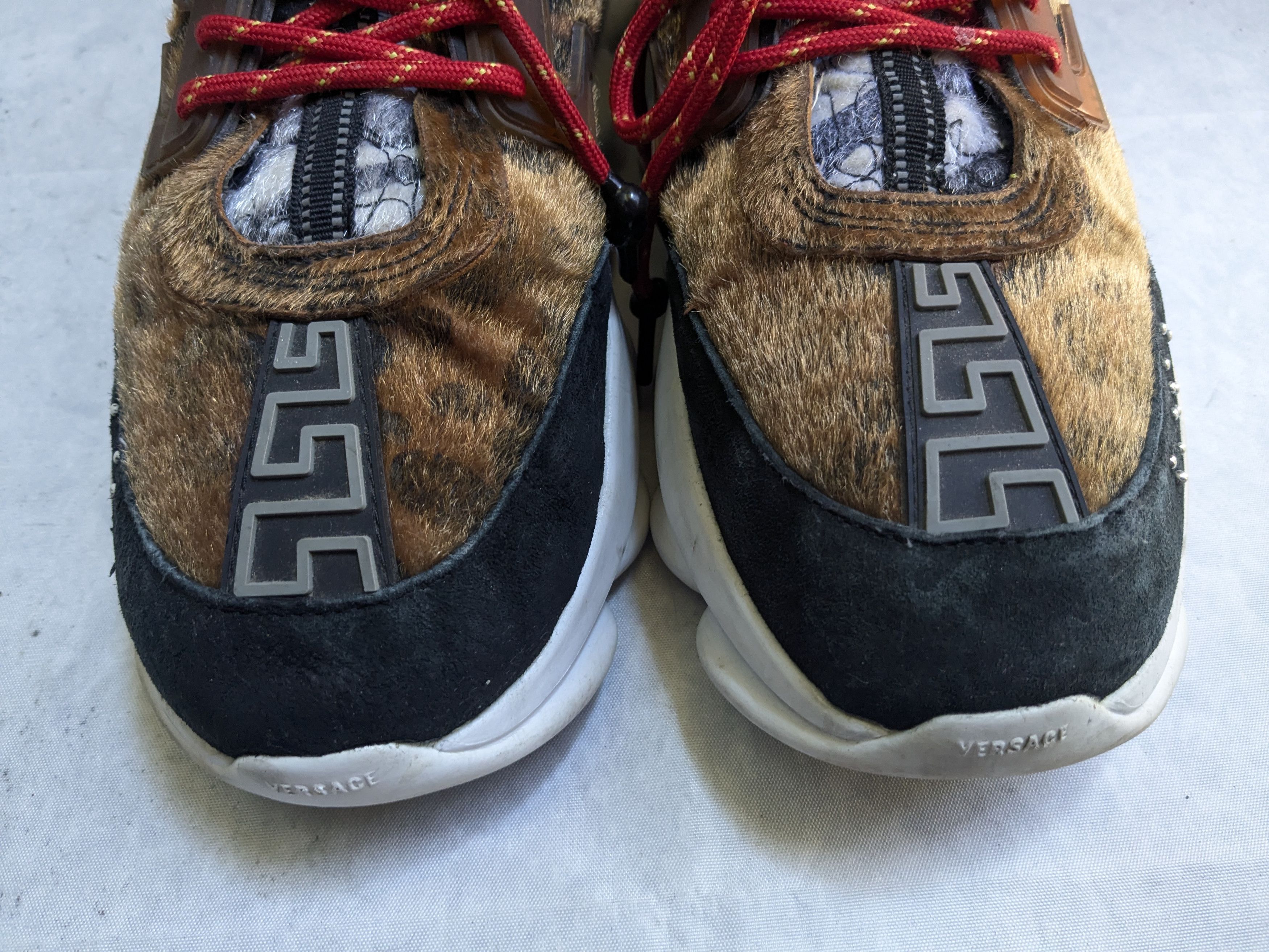 Versace Versace Chain Reaction Sneakers 11 44 Cheetah Size US 11 / EU 44 - 5 Thumbnail