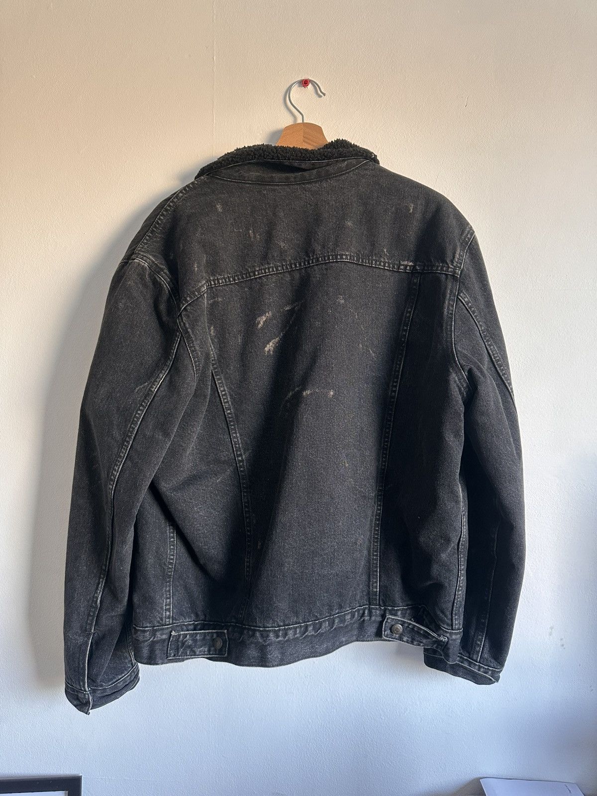 Levi's × Supreme Supreme Levi’s Bleached Sherpa Trucker Jacket Size US L / EU 52-54 / 3 - 5 Thumbnail