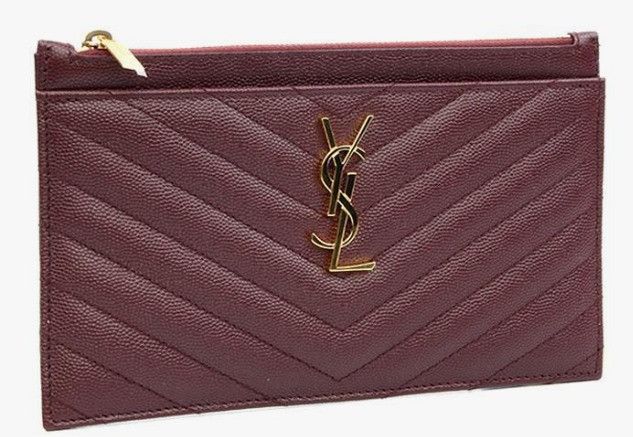 Saint Laurent Paris o1b1hav110225 Size: OS / Cassandre Matelasse Zipped Pouch Size ONE SIZE - 3 Thumbnail
