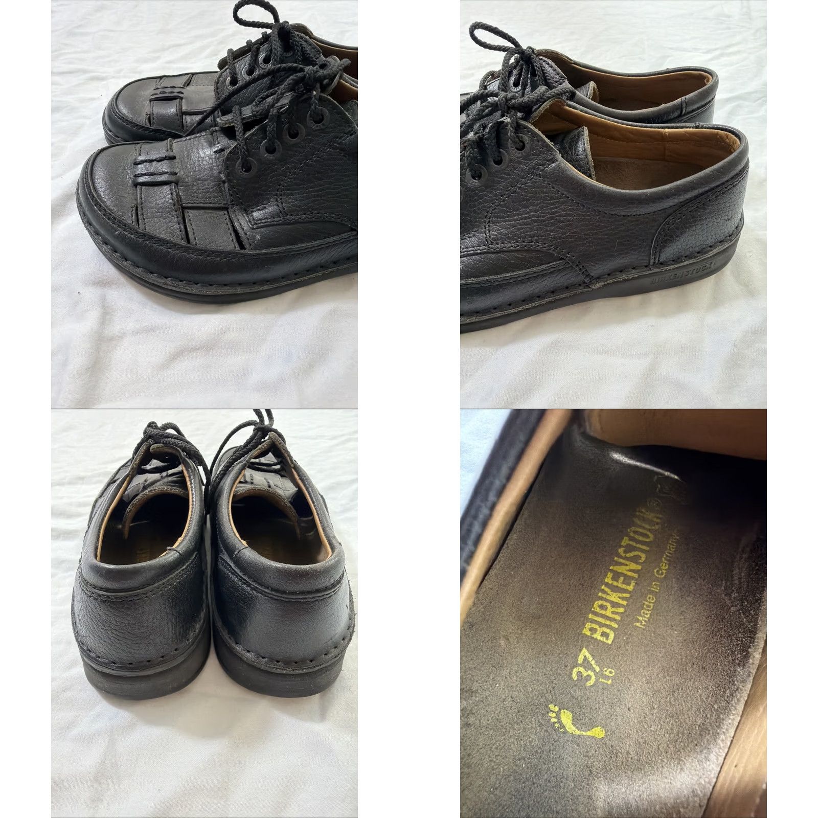 Birkenstock Birkenstock Womens Fisherman Lace Up Flats Black Leather 6 37 Shoes Sandal Adults Womens Size US 6 / IT 36 - 9 Thumbnail