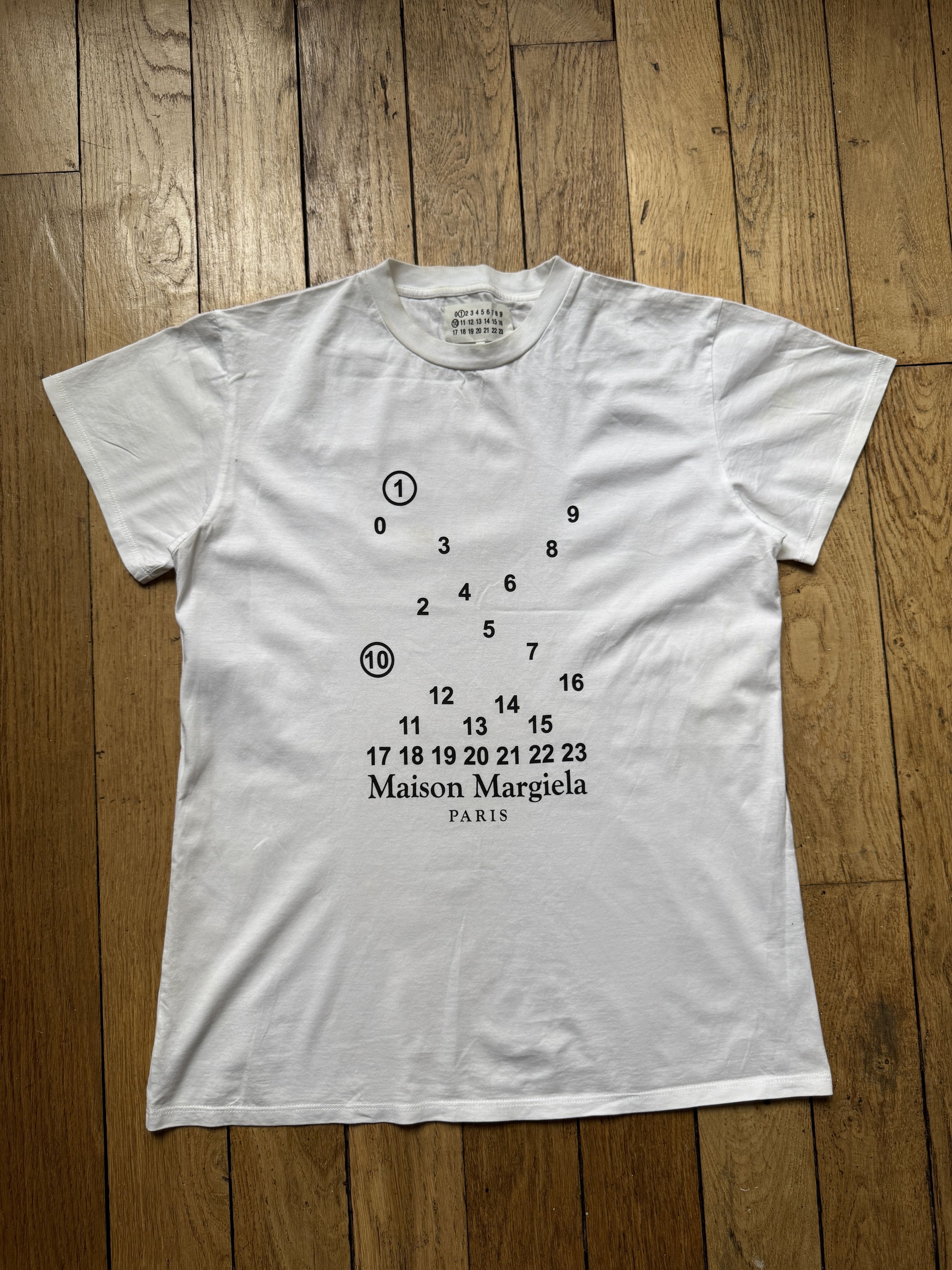 Maison Margiela Maison Margiela Numbers T-Shirt | Grailed