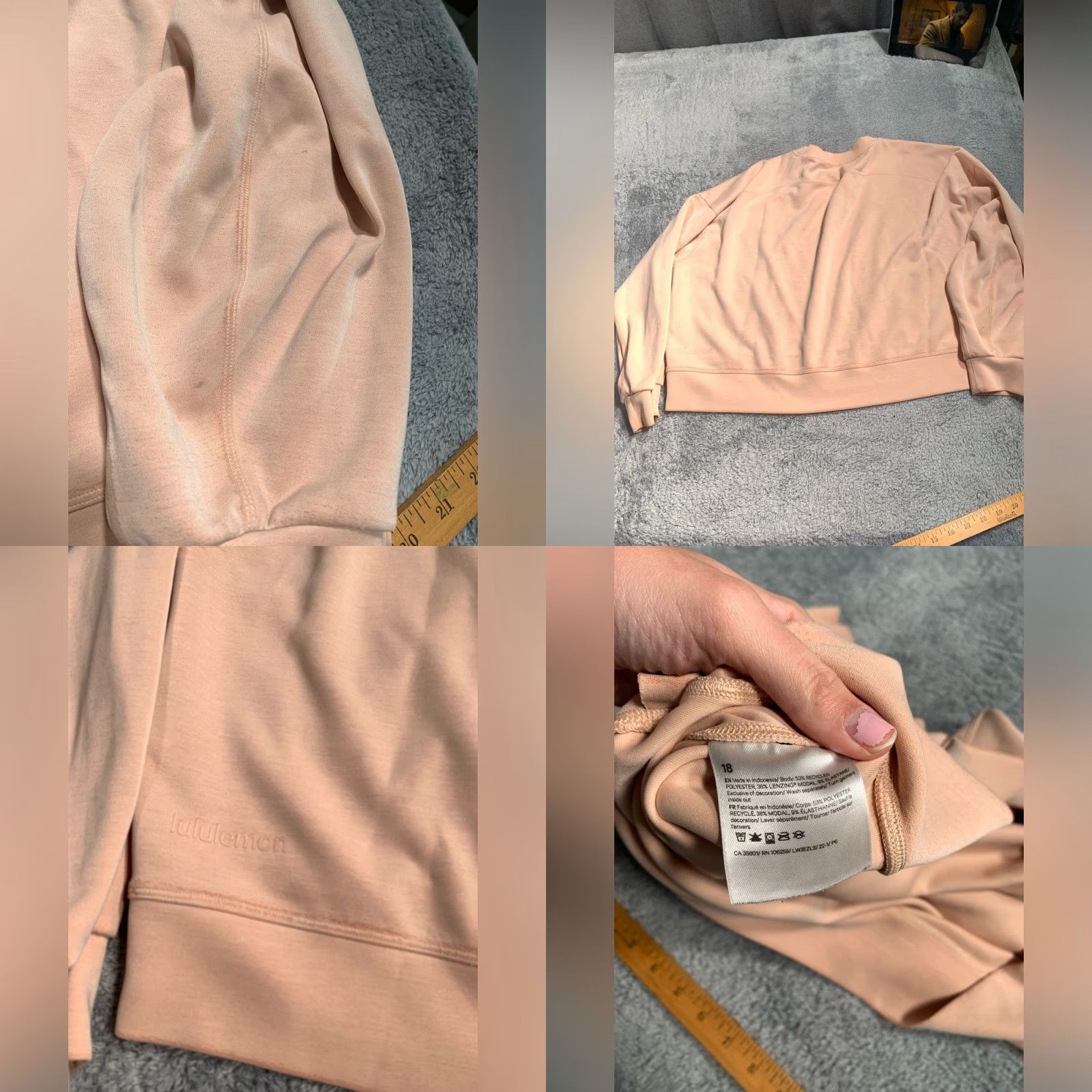 Lululemon VINTAGE Lululemon Sweatshirt 18 Women Plus Orange Pullover Crewneck 18 Sweatshirt Women Plus Orange Crewneck Size XXL / US 16-18 / IT 52-54 - 9 Thumbnail