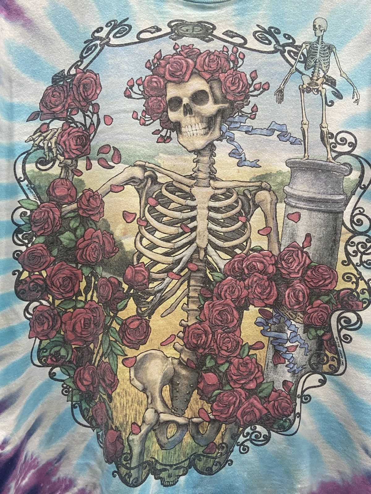 Band Tees × Grateful Dead × Vintage Vintage 1995s Grateful Dead Tie Dye Jerry Garcia tour TSHIRT Size US L / EU 52-54 / 3 - 4 Thumbnail