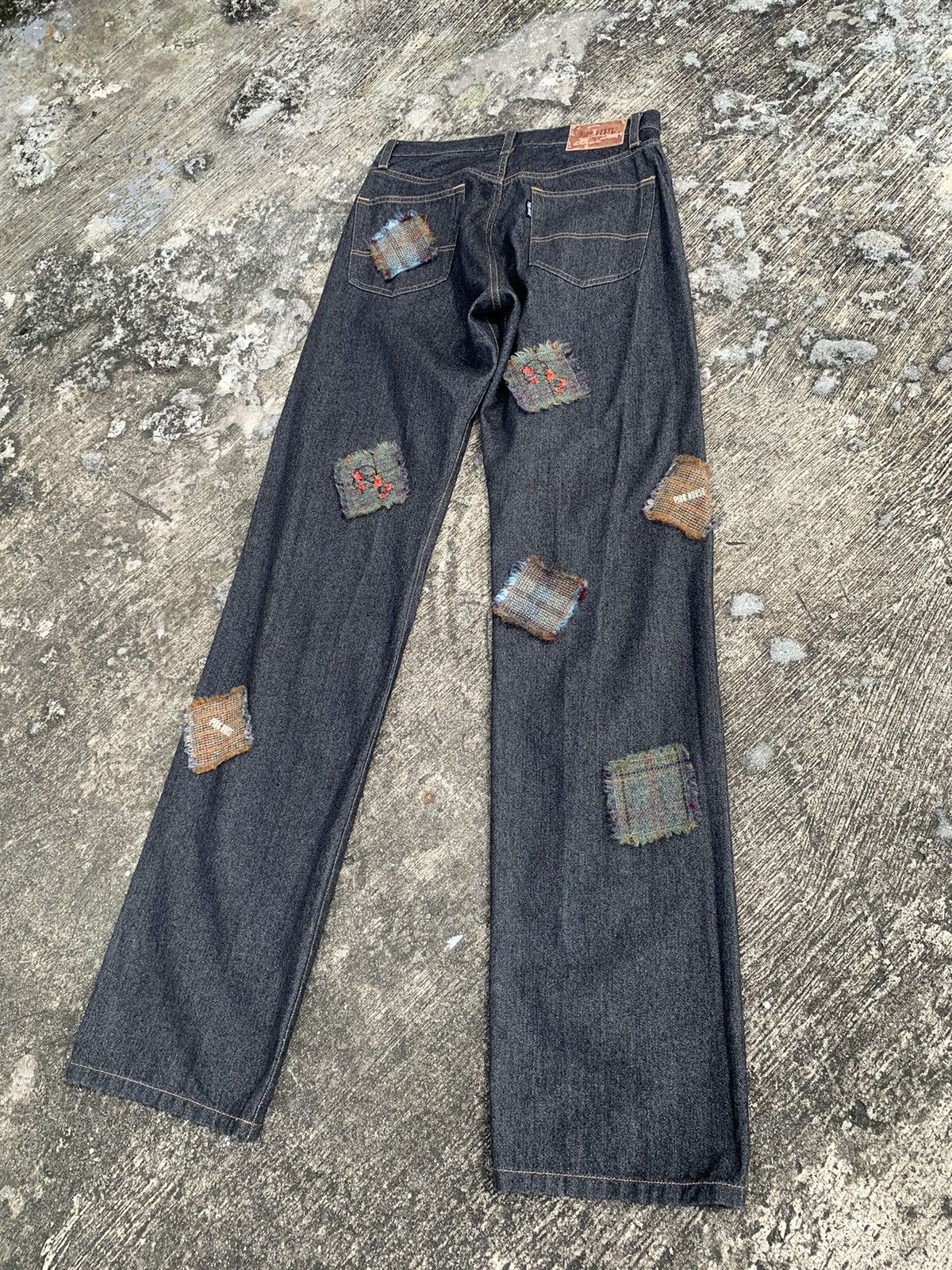 Helmut Lang × Karl Helmut × Pink House Rare🔥 pink house by helmut lang patchwork denim Size US 31 - 10 Thumbnail
