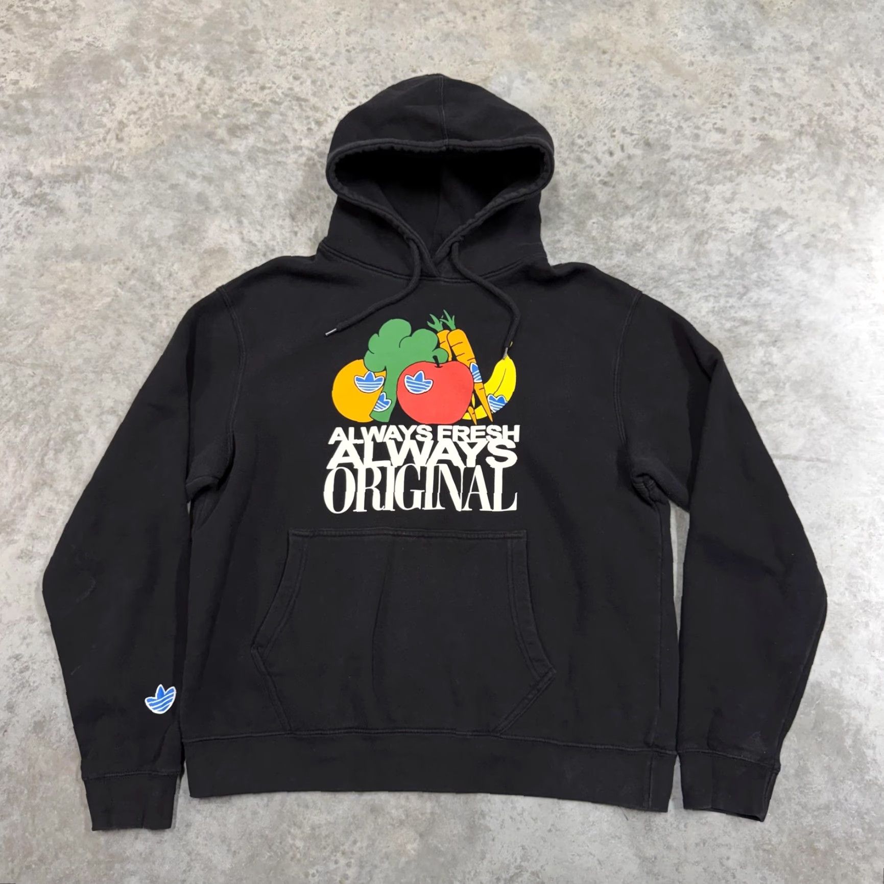Adidas Adidas Originals Hoodie Sweatshirt Mens Large Black Graphic Print Logo Pullover Hooded Size US L / EU 52-54 / 3 - 2 Thumbnail