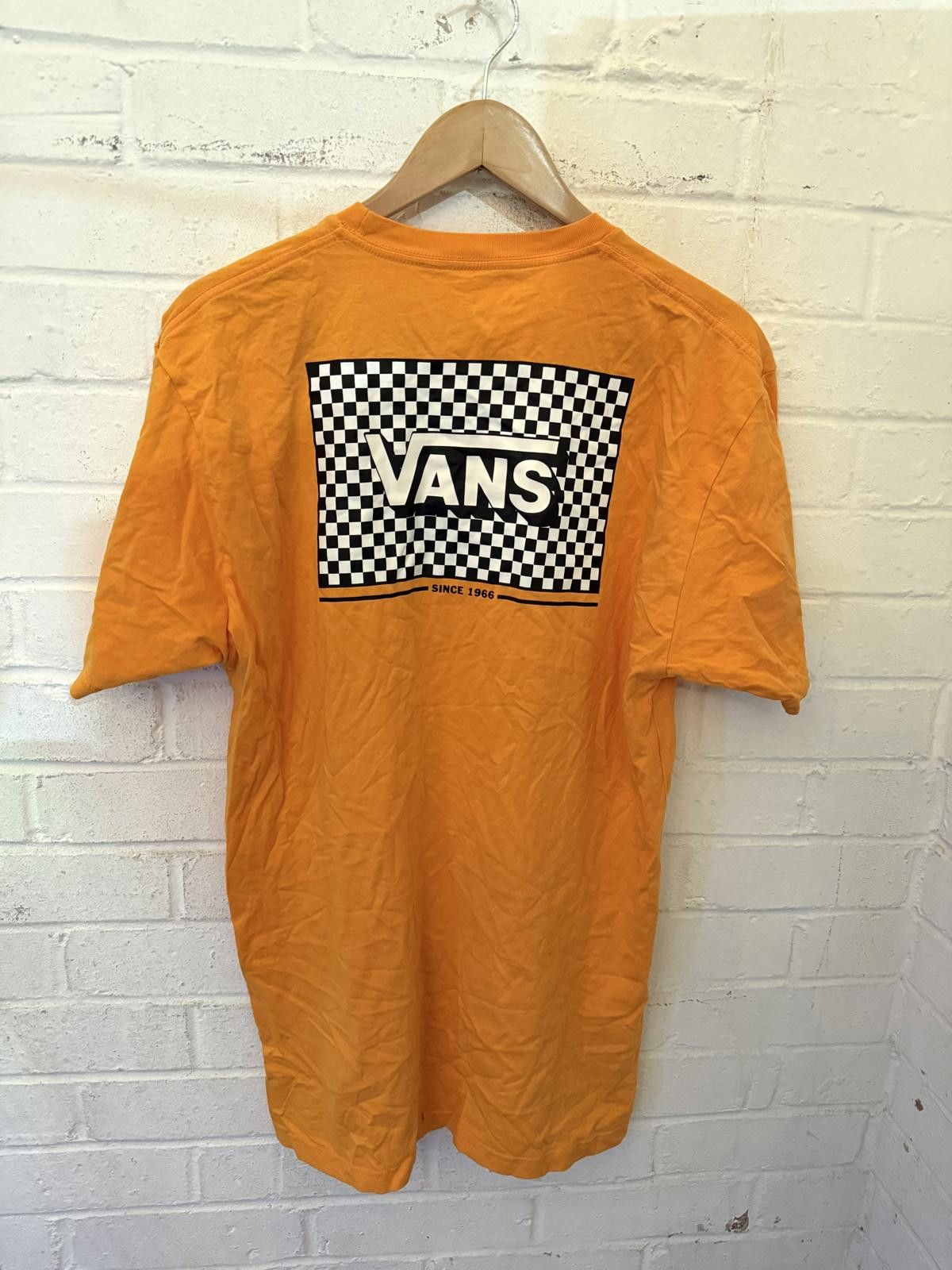 Vans Vans Orange Checkered Logo T-Shirt Mens Size Large Size US L / EU 52-54 / 3 - 1 Thumbnail