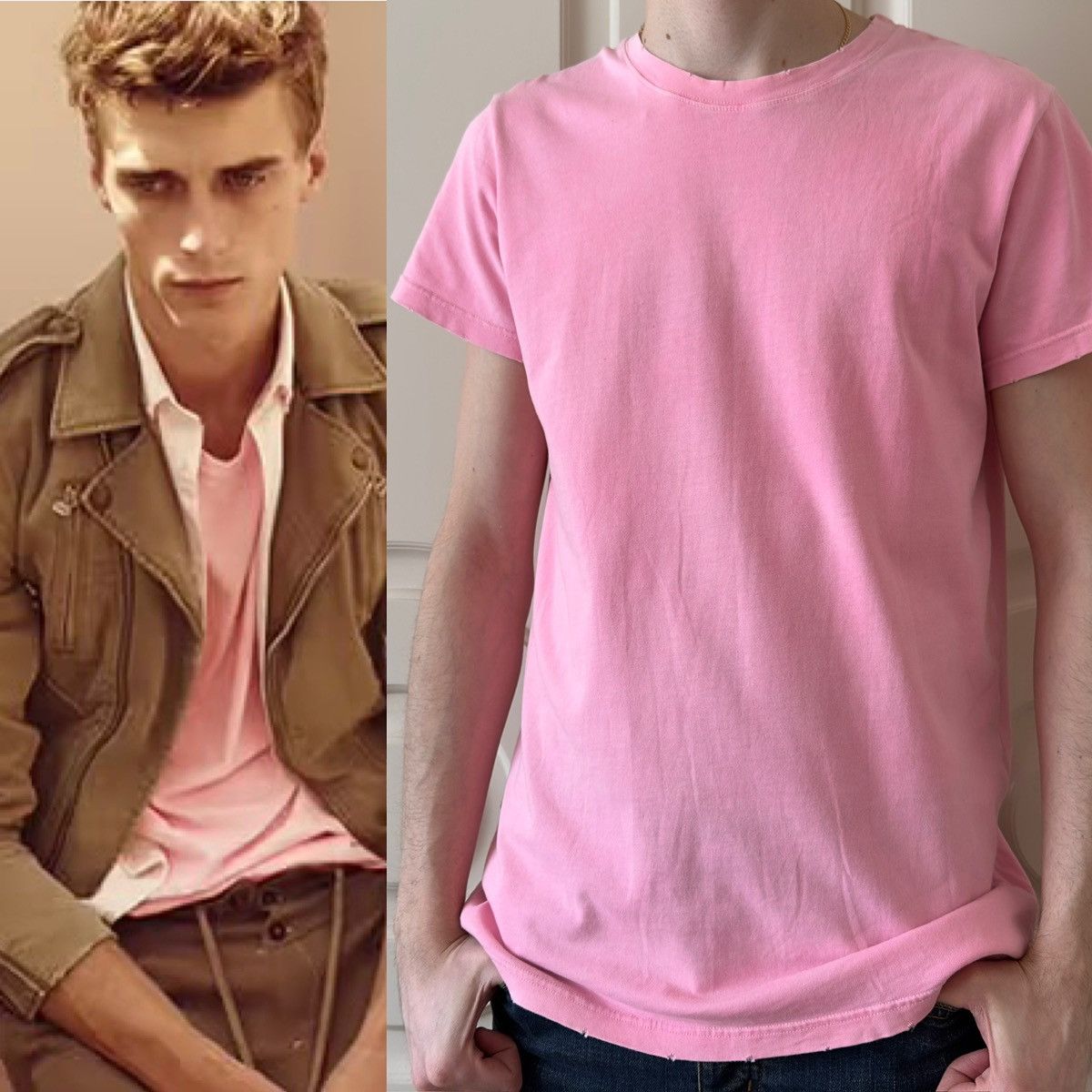 Balmain Balmain S/S 2010 Decarnin Pink Distressed Cotton T-Shirt Size US M / EU 48-50 / 2 - 1 Thumbnail