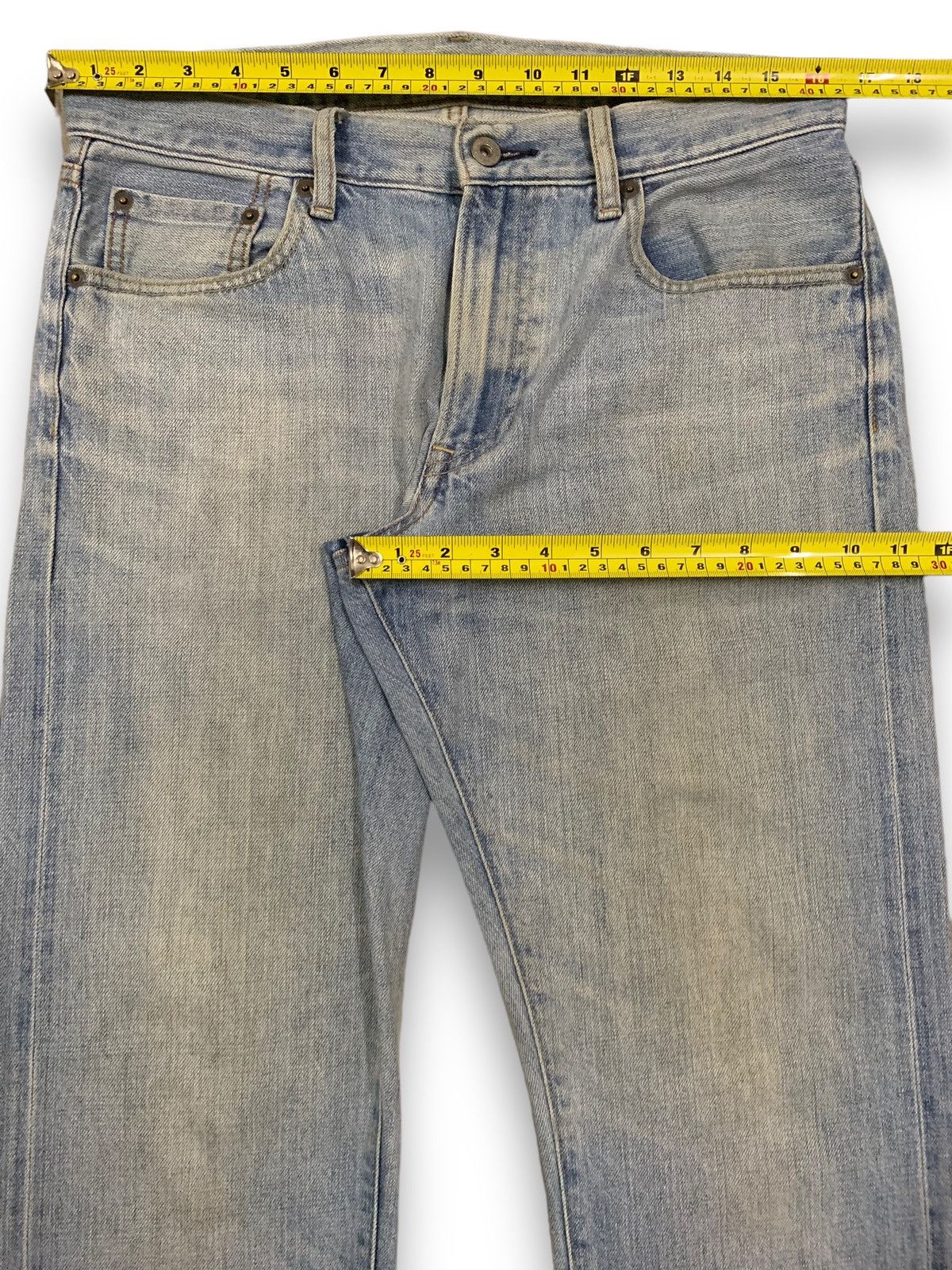 Jun Takahashi Vintage Uniqlo UJ Selvedge Mud Wash Regular Straight Jeans Size US 32 / EU 48 - 16 Thumbnail