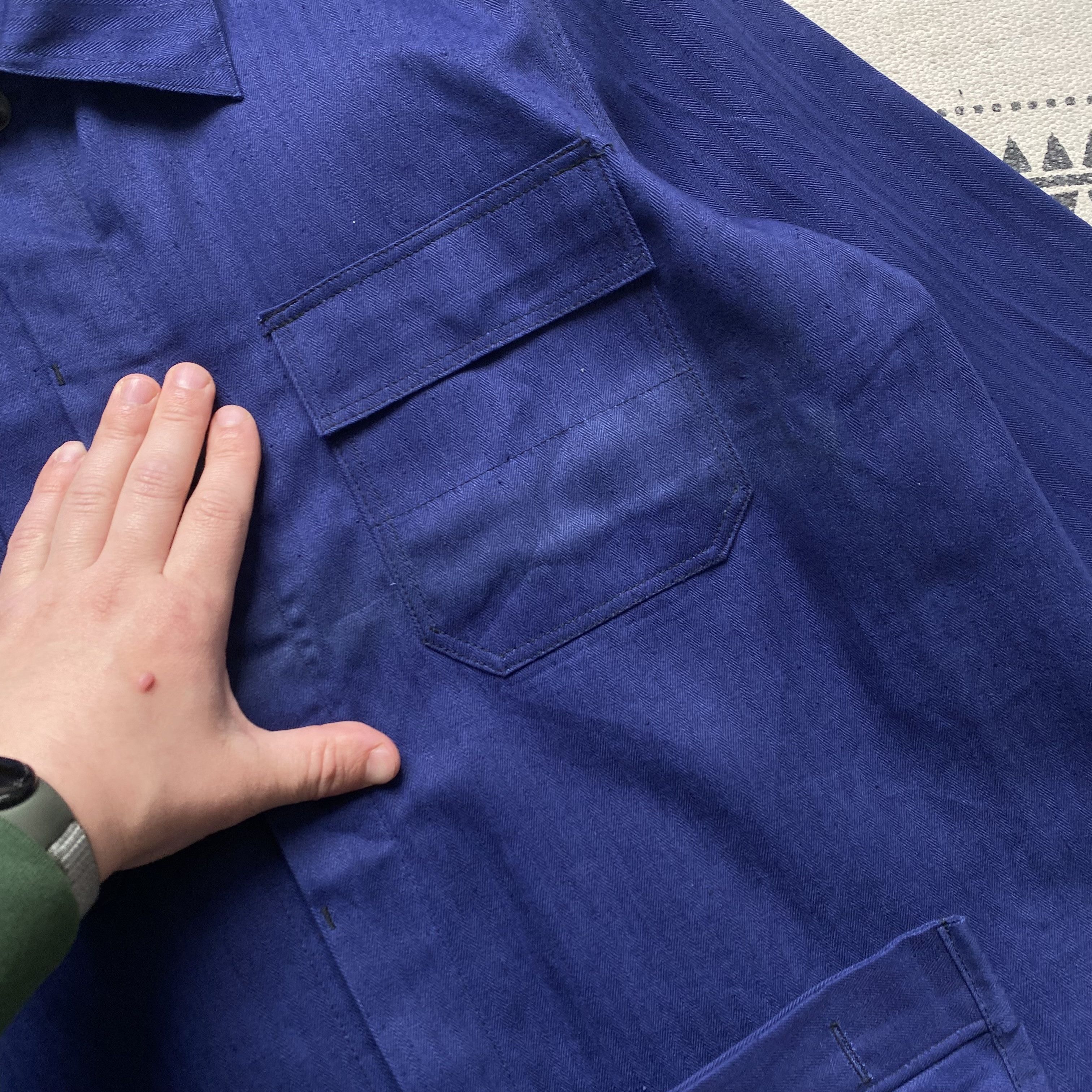 Le Laboureur Vintage 70-80s Snfor French Chore jacket Work overshirt Size US M / EU 48-50 / 2 - 13 Thumbnail