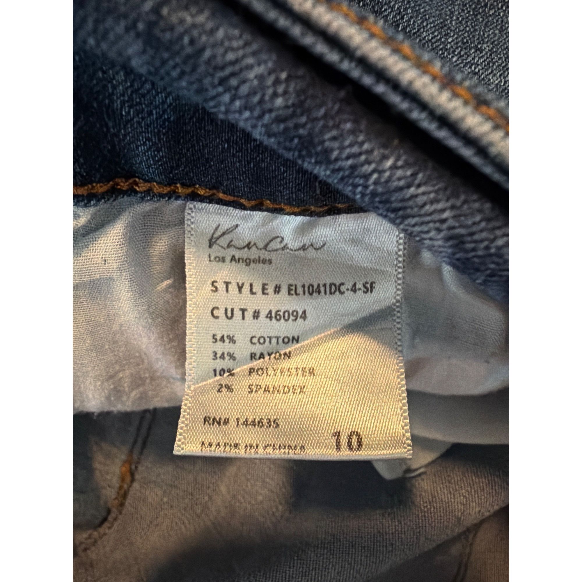 Kancan USA Kancan Capri Blue Denim Jeans Distressed Mid Rise Stretch Da Size 32" / US 10 / IT 46 - 6 Thumbnail