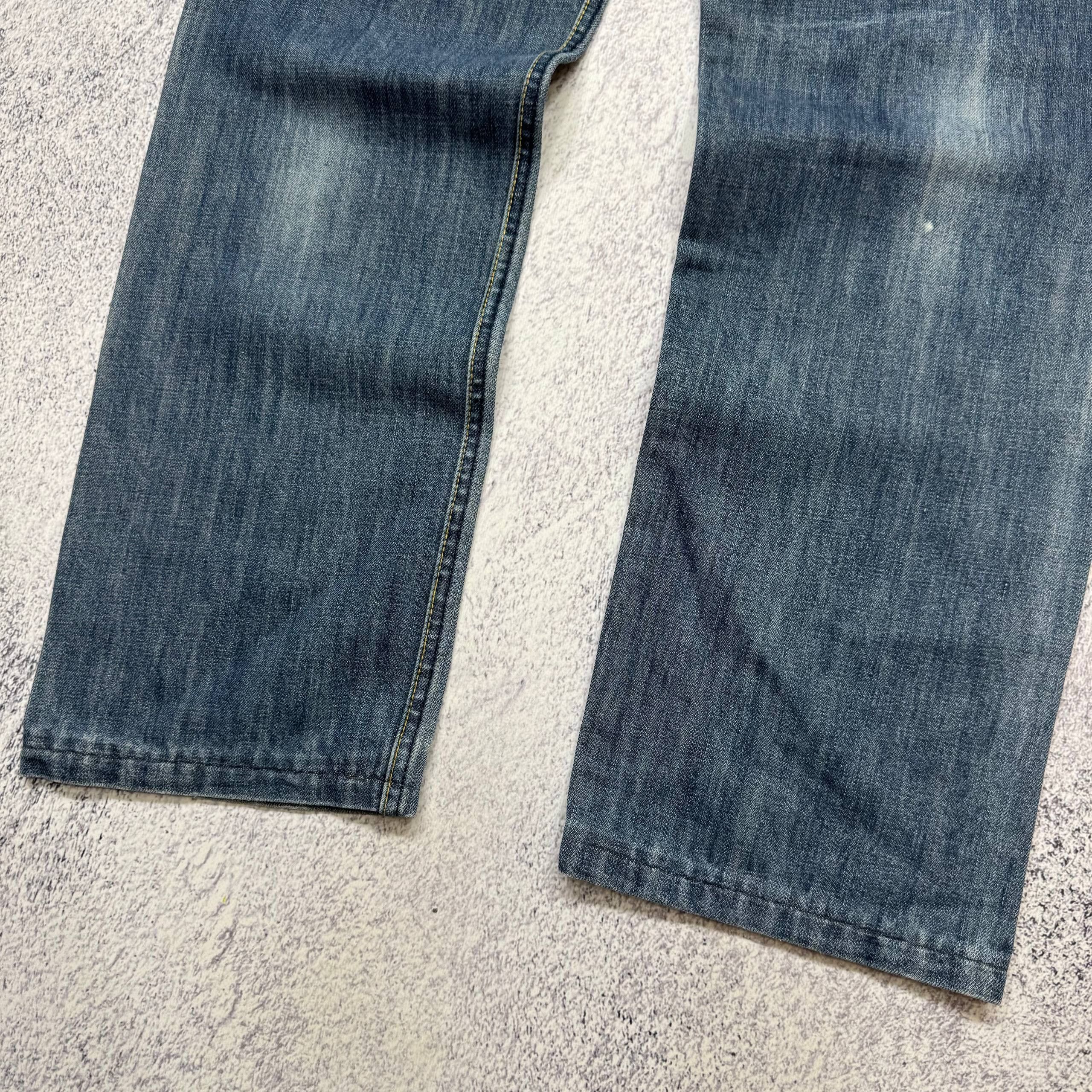 Diesel Diesel Industry BaggyFaded Big Logo Denim Jeans Mens Size 34 Size US 34 / EU 50 - 13 Thumbnail