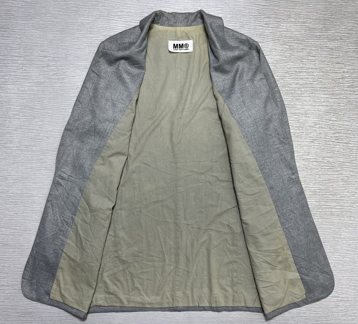 MM6 Maison Margiela - MM6 - Linen Effect Long Blazer Size S / US 4 / IT 40 - 6 Thumbnail