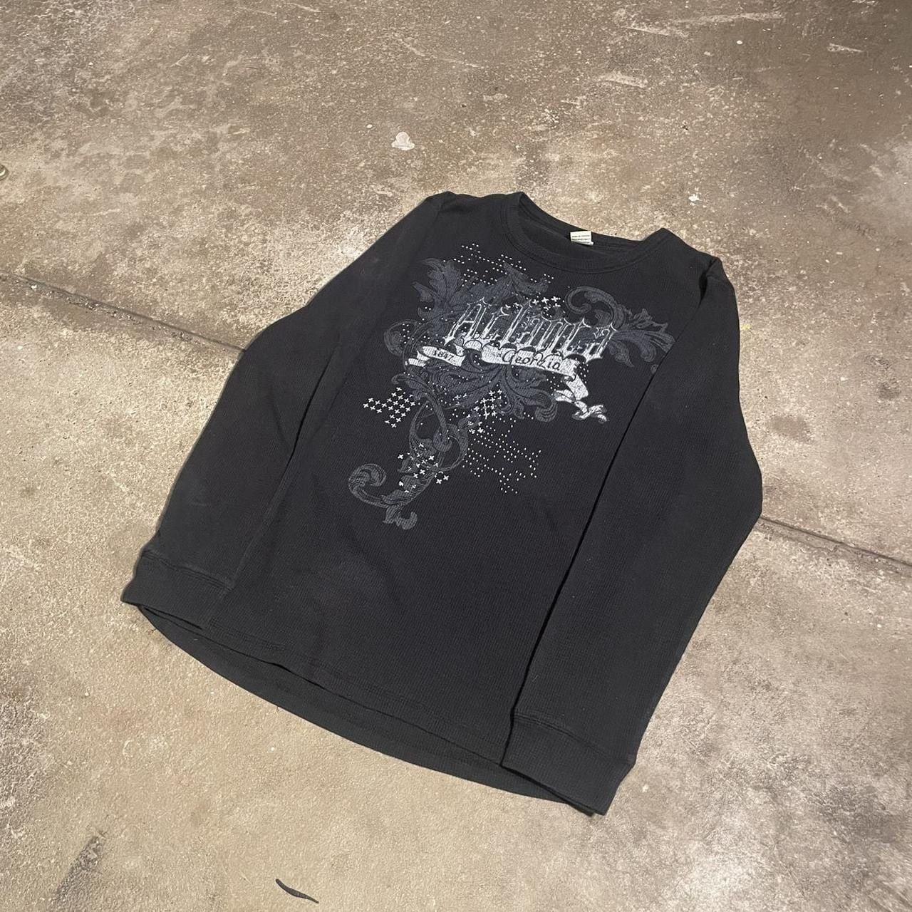 Affliction 2000s Y2K Affliction Style Thermal Lined Long Sleeve Size L Size US L / EU 52-54 / 3 - 1 Thumbnail