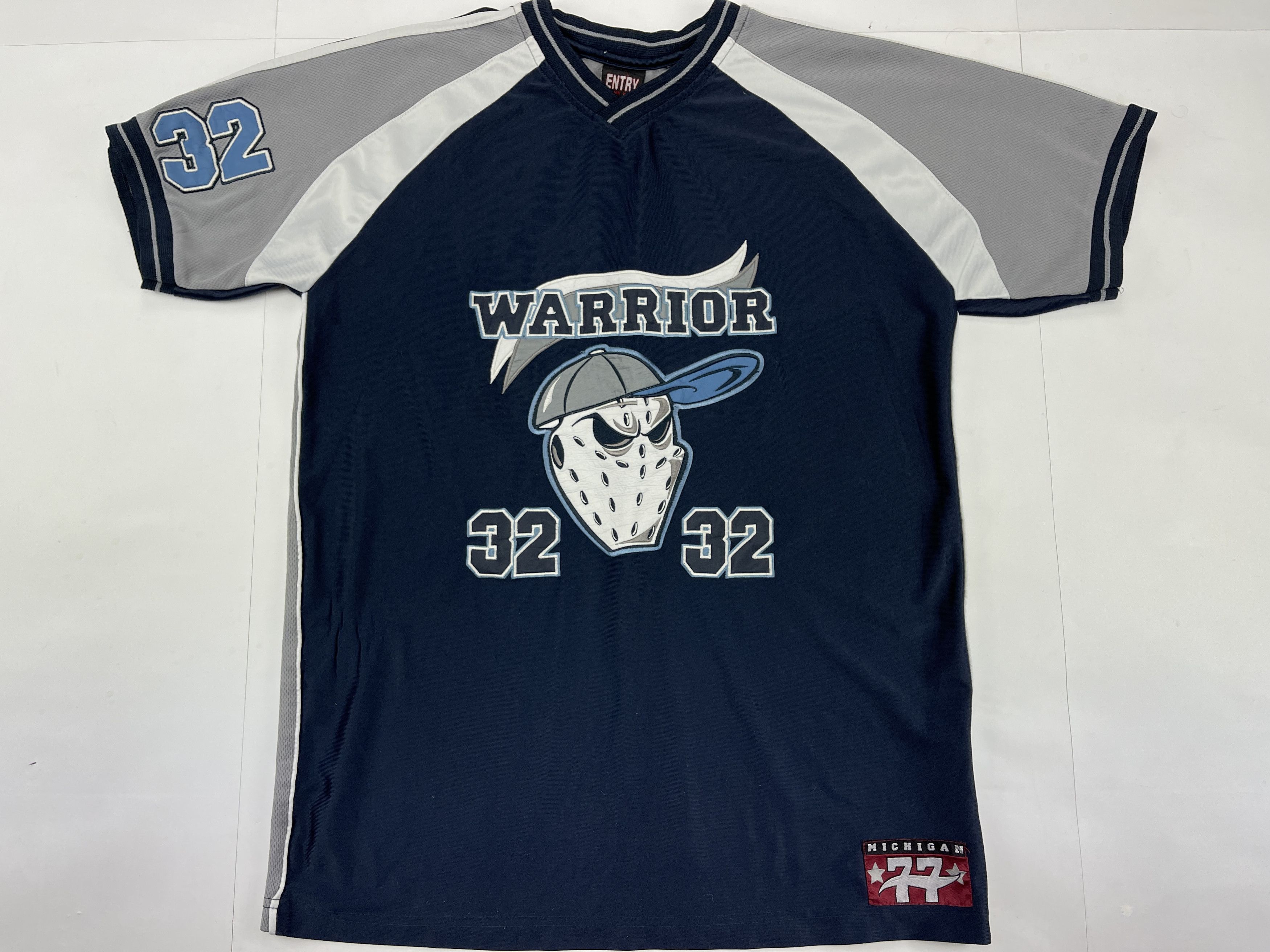 Rap Tees × Vintage Michigan Warrior jersey, vintage hip hop t-shirt, 90s size M Size US M / EU 48-50 / 2 - 1 Thumbnail